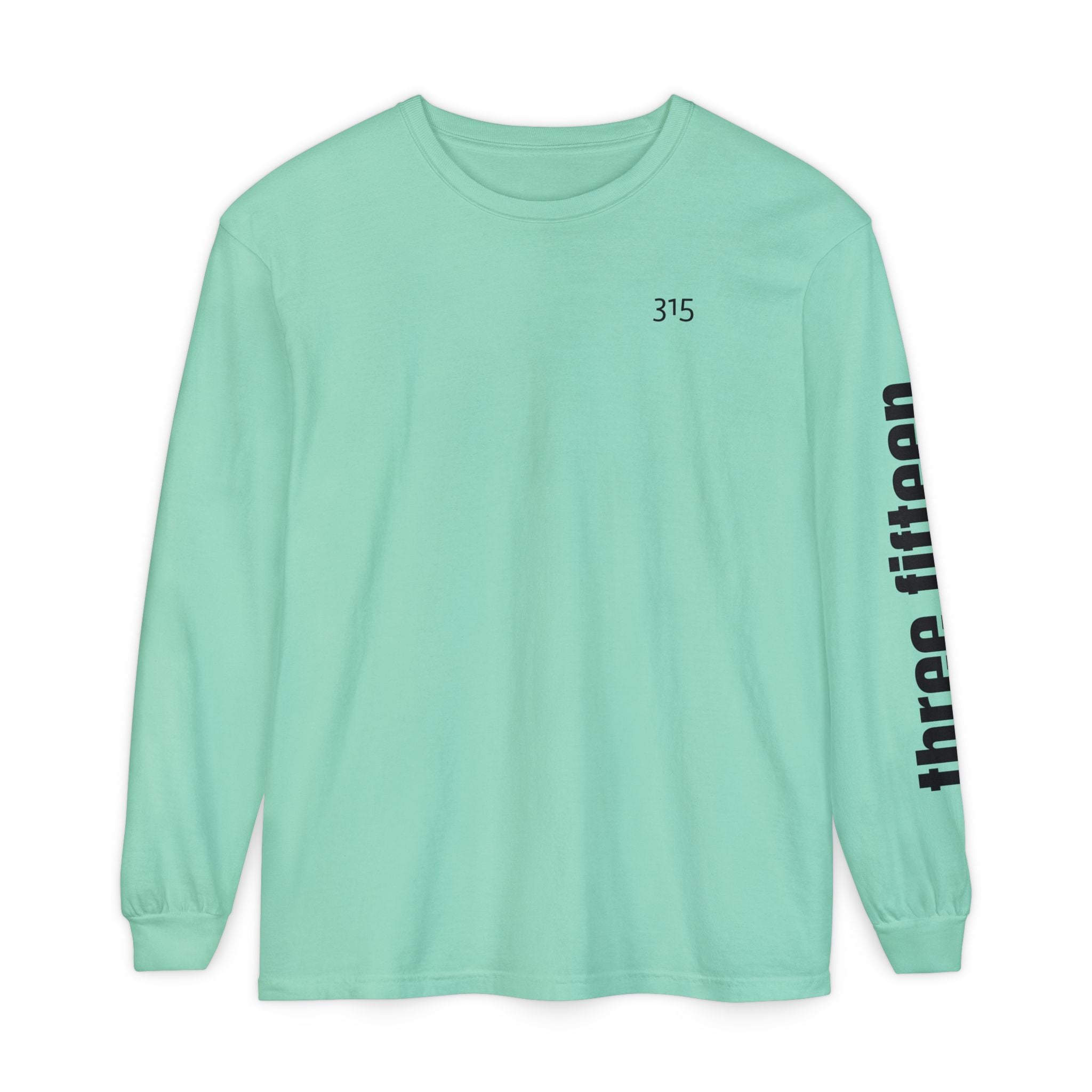 12 - 315 Three Fifteen Multi Color Unisex Long Sleeve T-Shirt - Inspirational Casual Wear