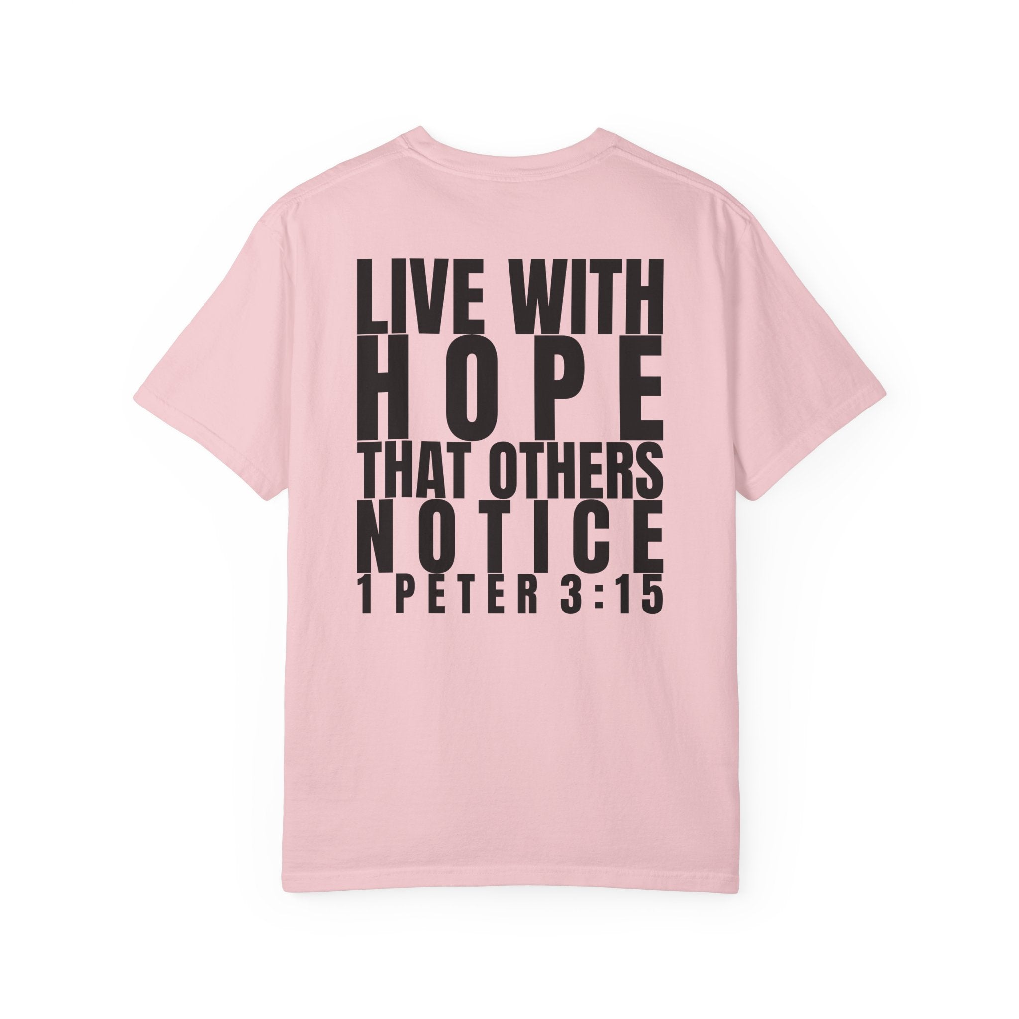 315 Multi Colors 315   “Live with Hope” Graphic T-Shirt
