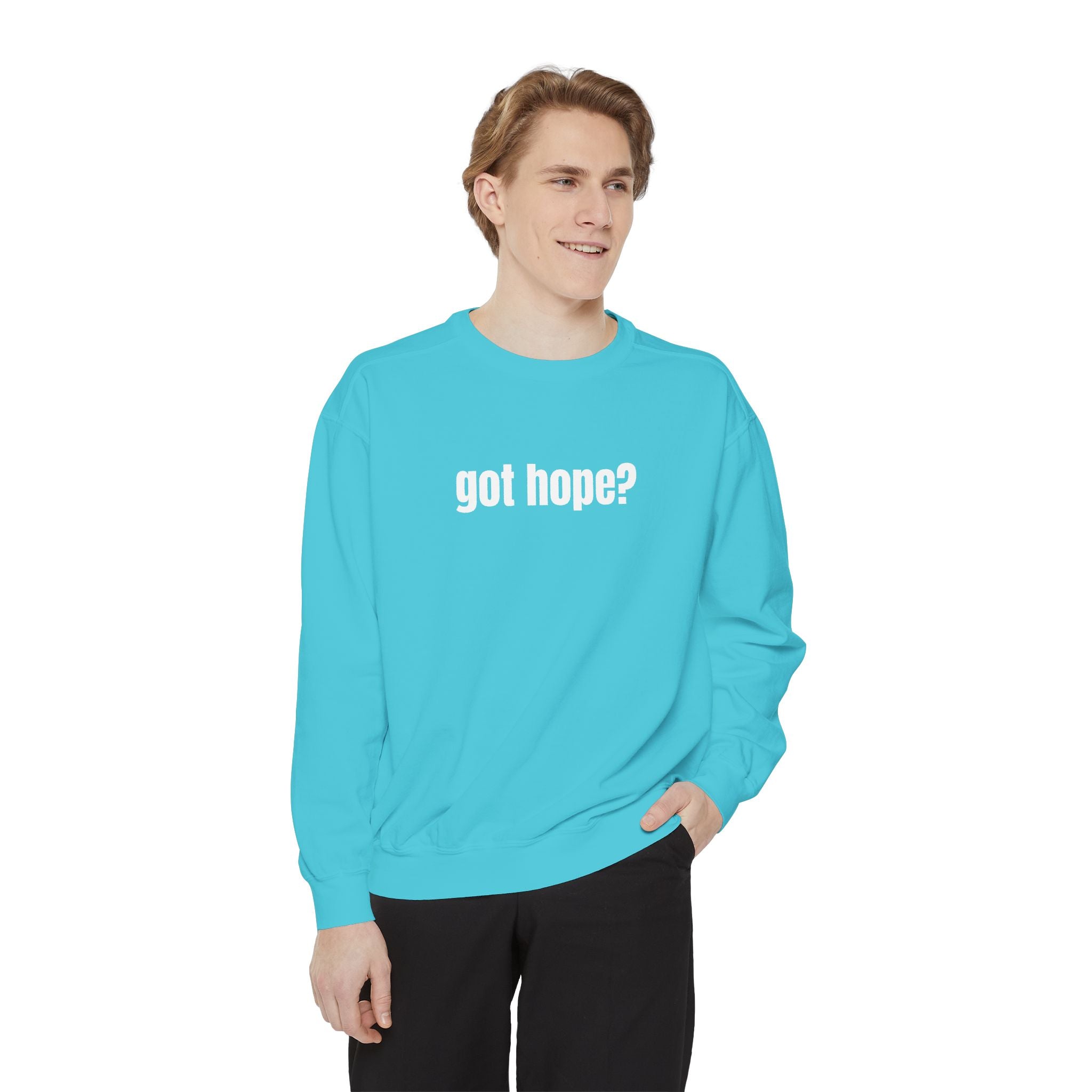 15 - Got Hope - Multi Color Cozy “A Helping Hand” Unisex Garment-Dyed Sweatshirt for Everyday Comfort
