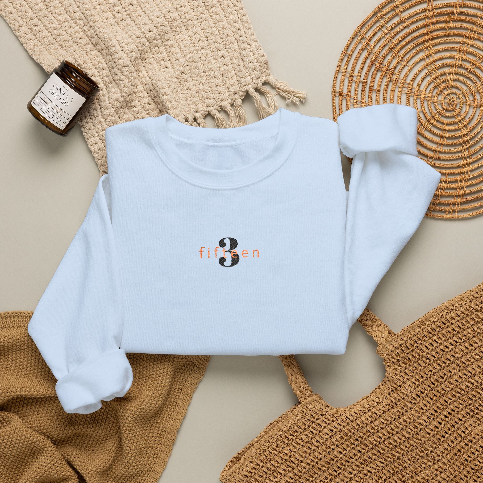 15 - Embroidered 3 Fifteen Crewneck Sweatshirt