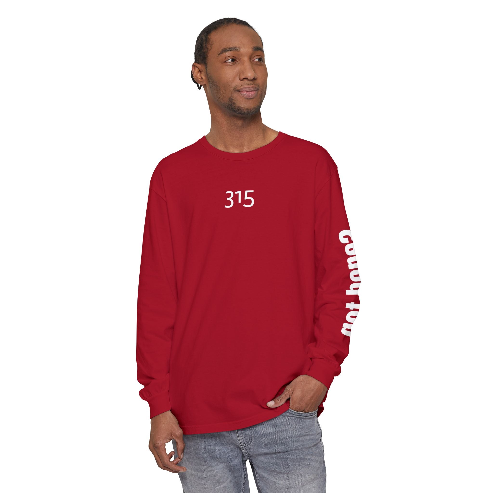 315 A Helping Hand Unisex Long Sleeve T-Shirt - Inspirational Casual Wear