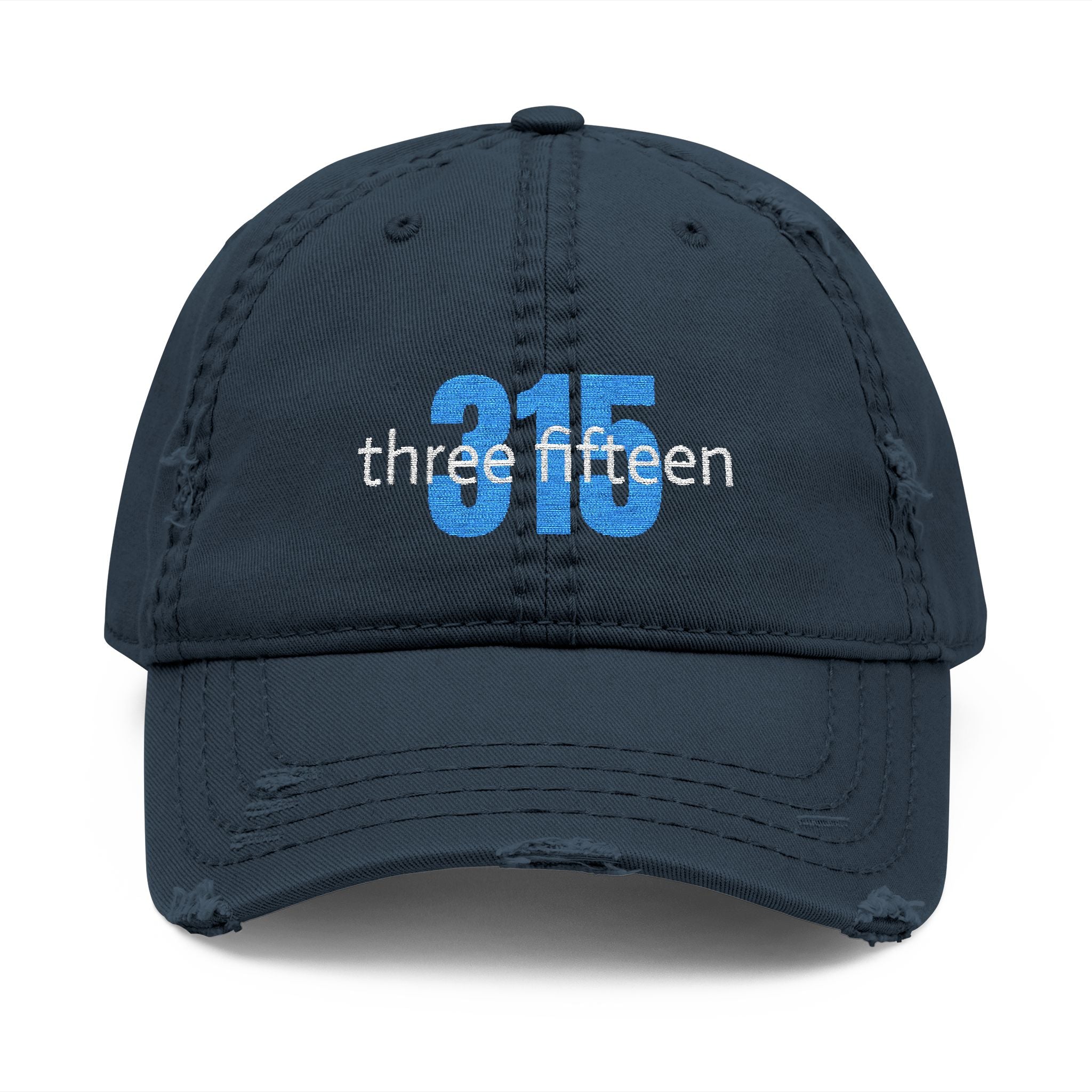 3 - Hat Distressed Embroidered Bold 315 Dad Hat - Casual Chic Accessory
