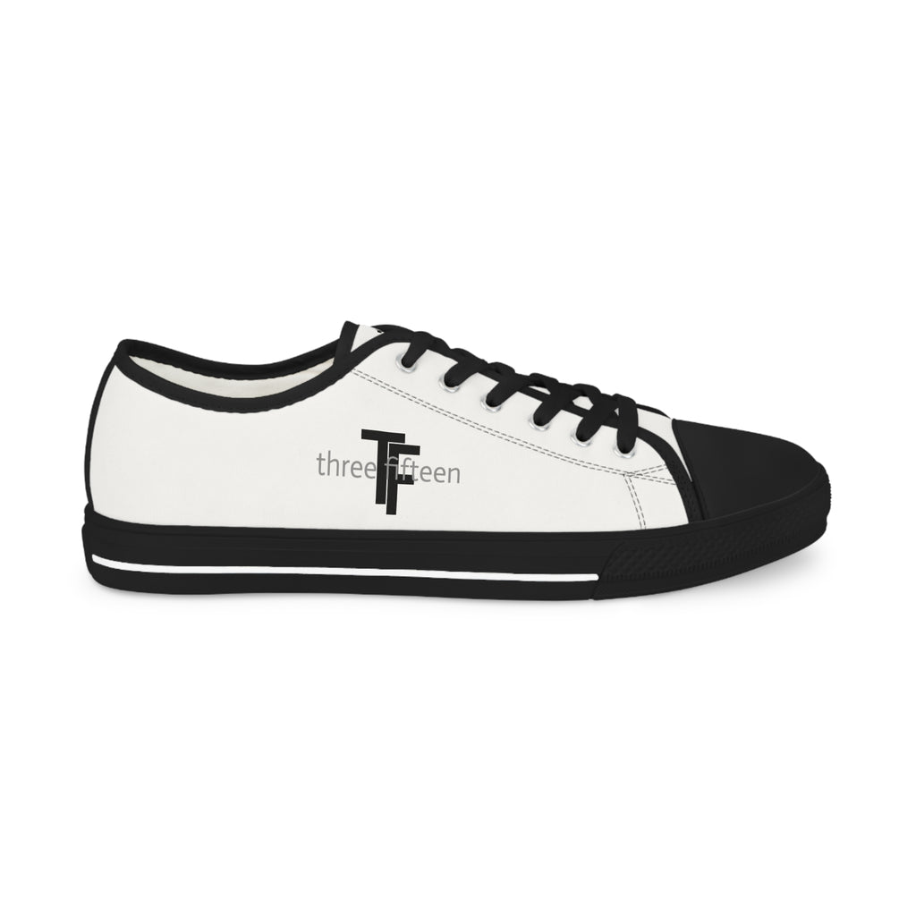 31 - Men's Low Top Sneakers TF — Minimal Grey Canvas Shoes with '315' Side Graphic