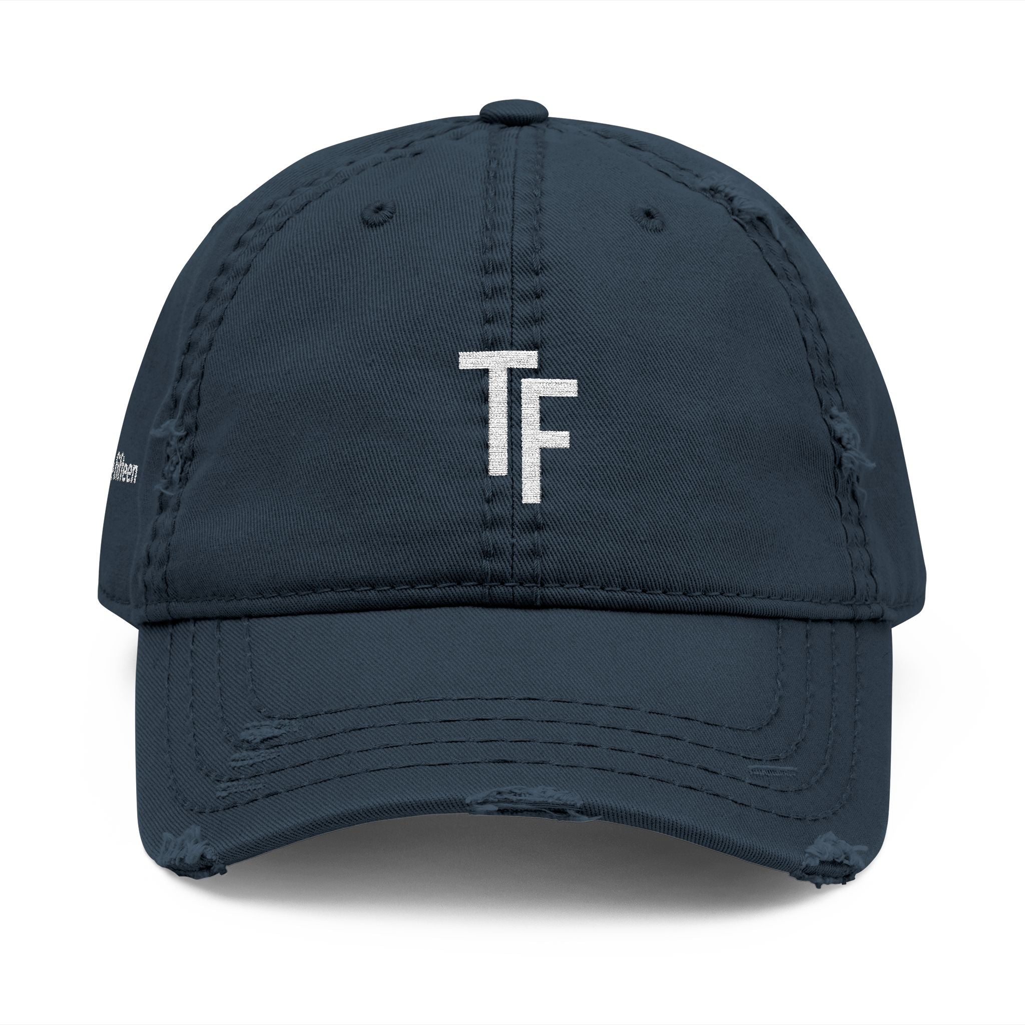 3 - Hat Distressed Embroidered TF Three Fifteen Dad Hat - Casual Chic Accessory