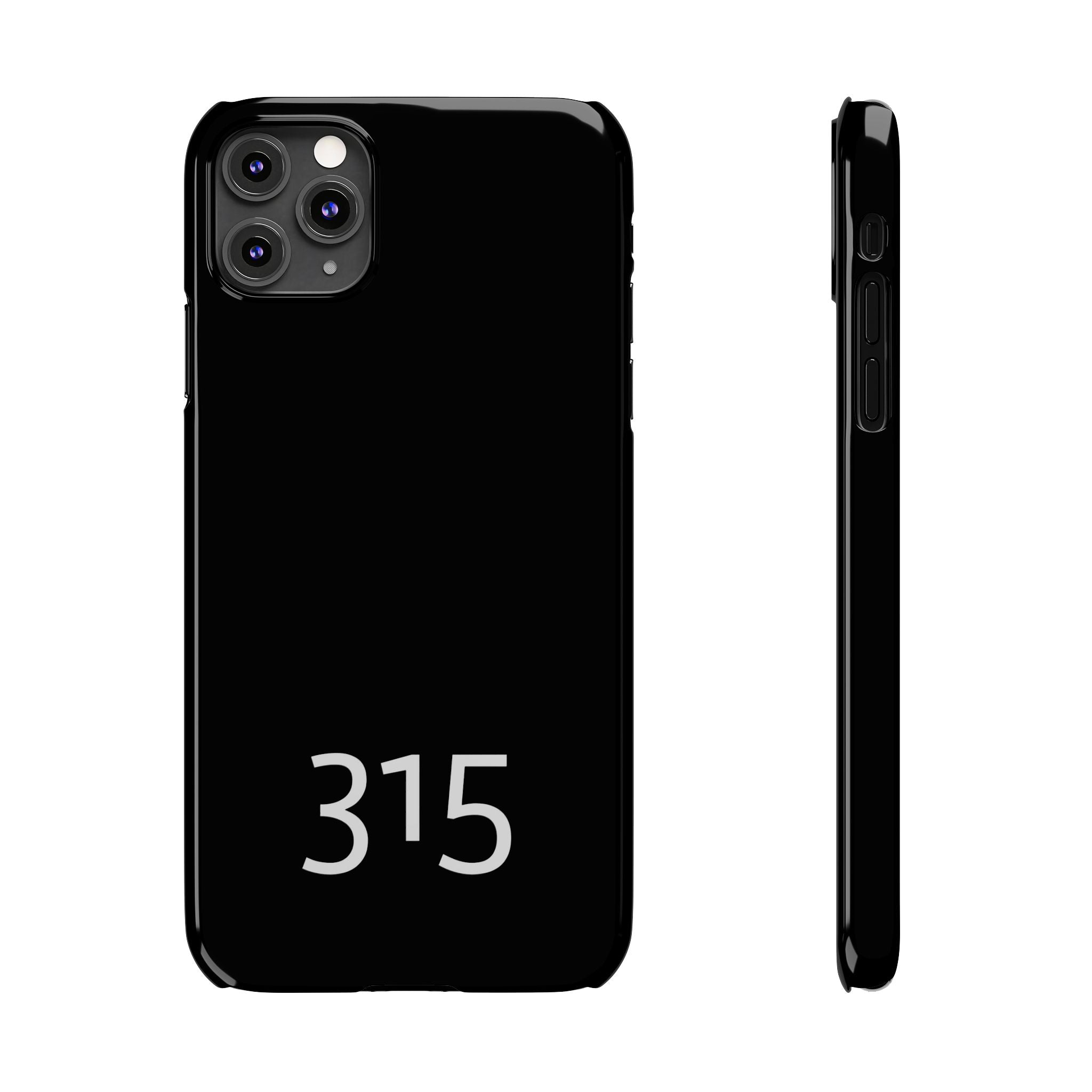 36 - Phone case 315 Slim Phone Case — Motivational Black Protective Cover