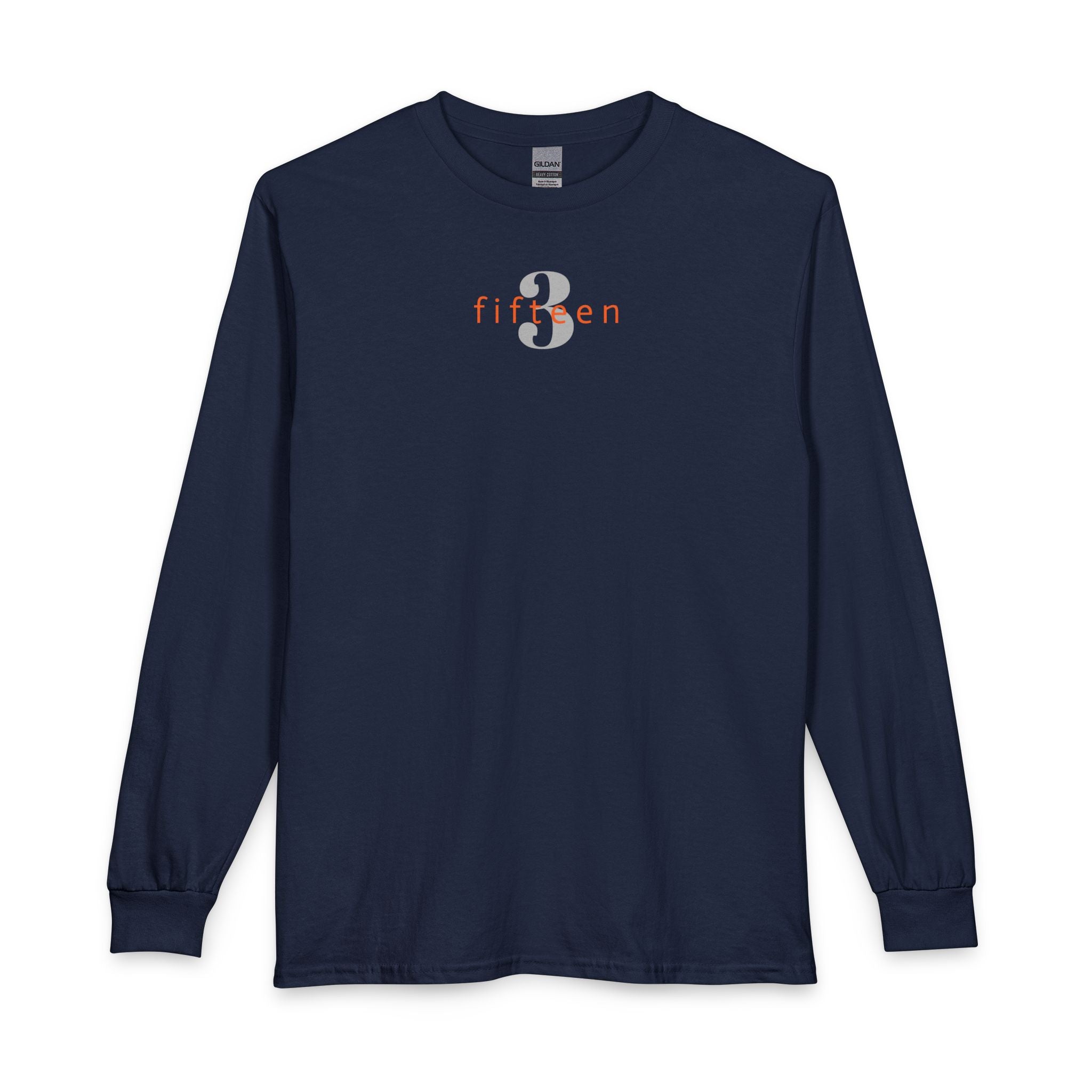 12 - Multi Colors Gildan 3 Fifteen Logo Long Sleeve Shirt — Minimal City Code Tee