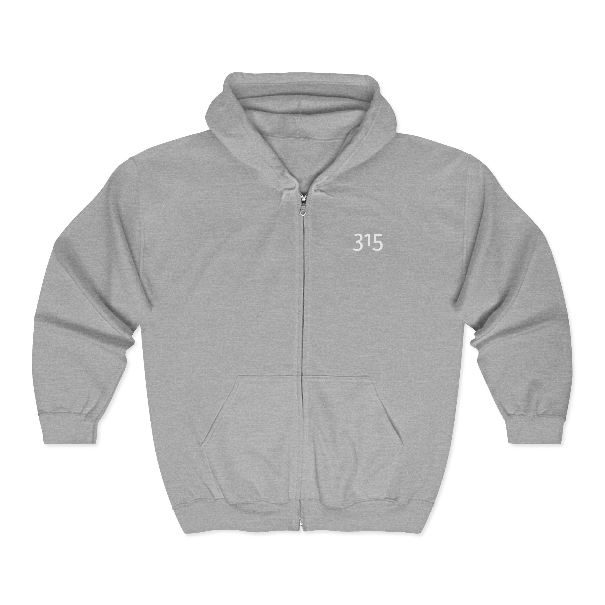 16 - Hoodie 315 Inspirational Quote Full Zip Hoodie