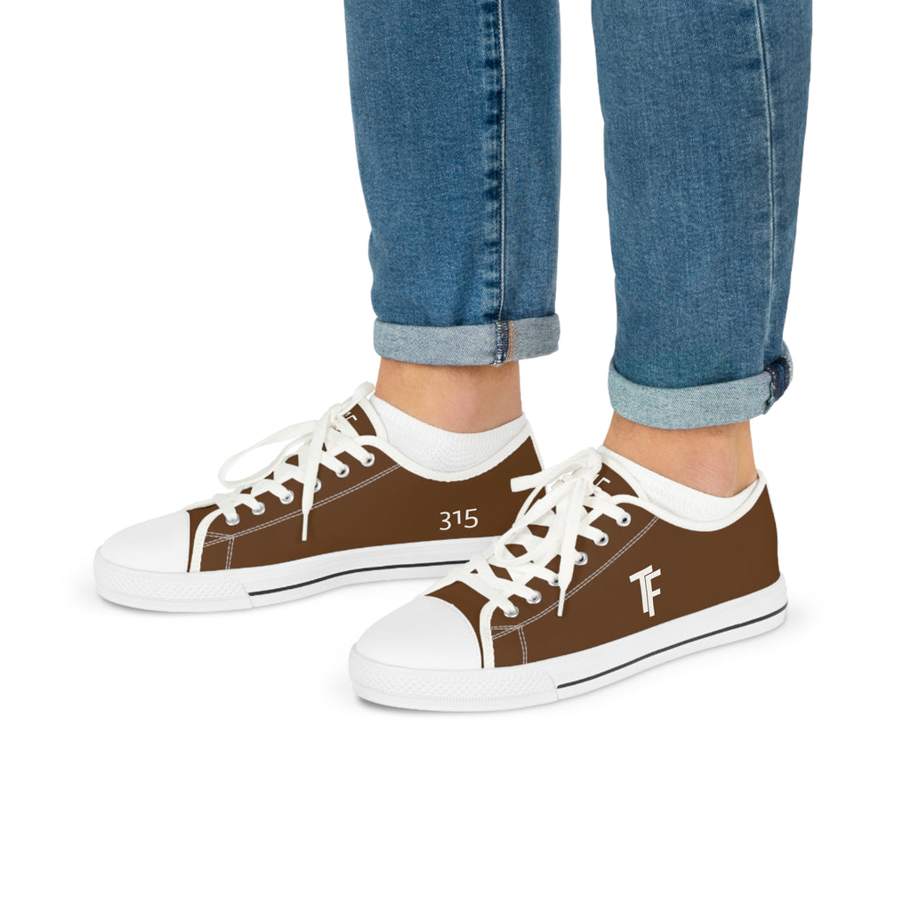 31 - Men's Low Top Sneakers TF — Minimal Grey Canvas Shoes with '315' Side Graphic