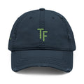 3 - Hat Distressed Embroidered TF Three Fifteen Dad Hat - Casual Chic Accessory
