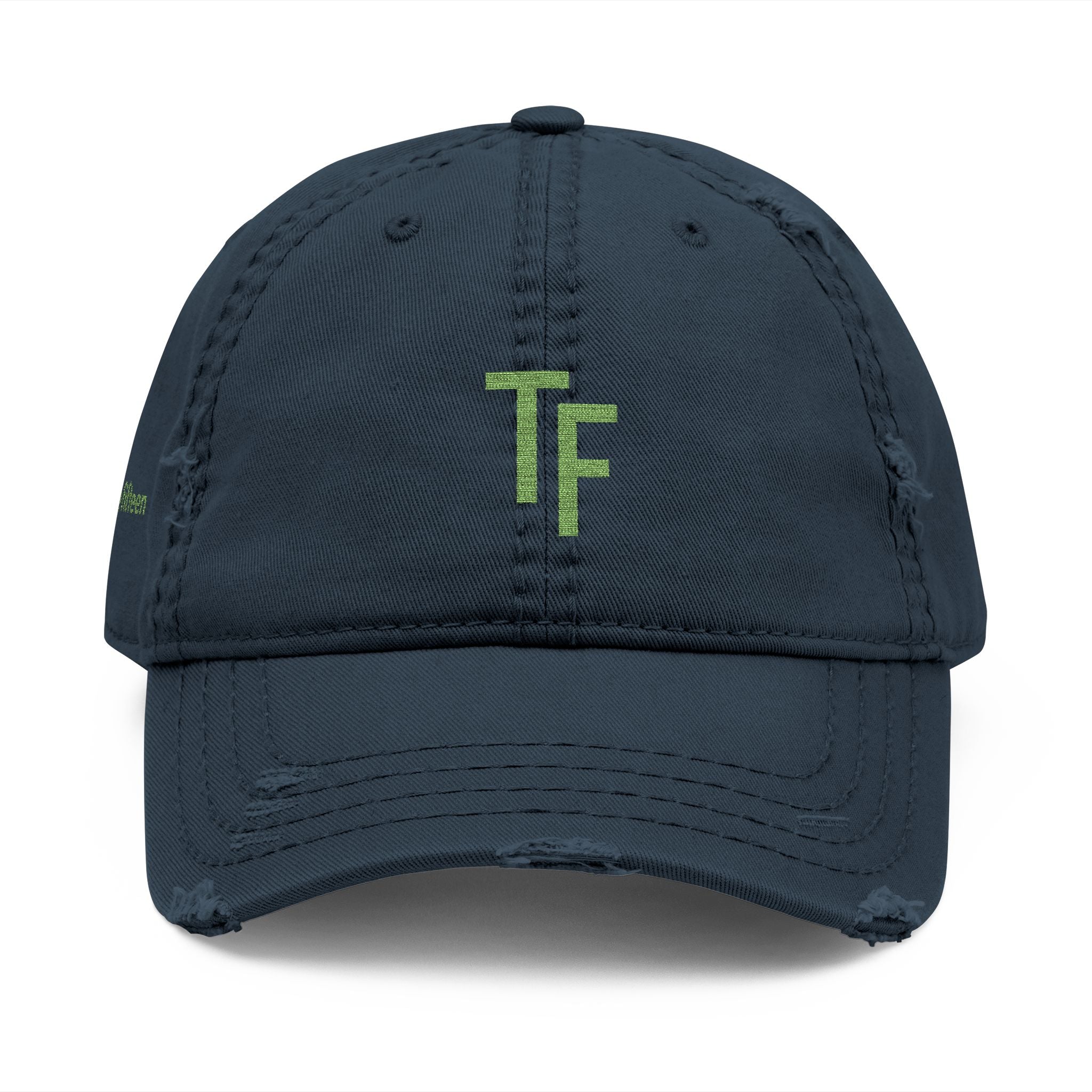 3 - Hat Distressed Embroidered TF Three Fifteen Dad Hat - Casual Chic Accessory