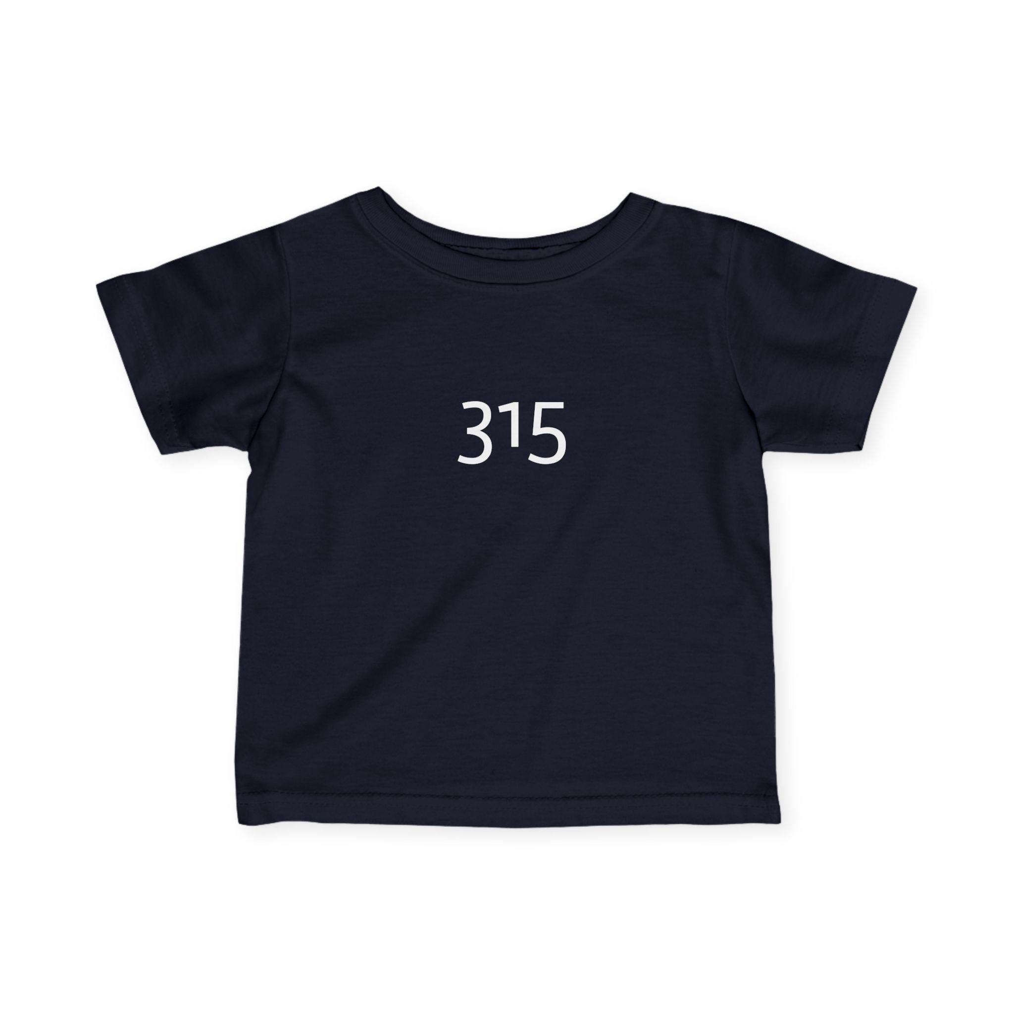 Minimalist Infant Fine Jersey Tee with Number 315