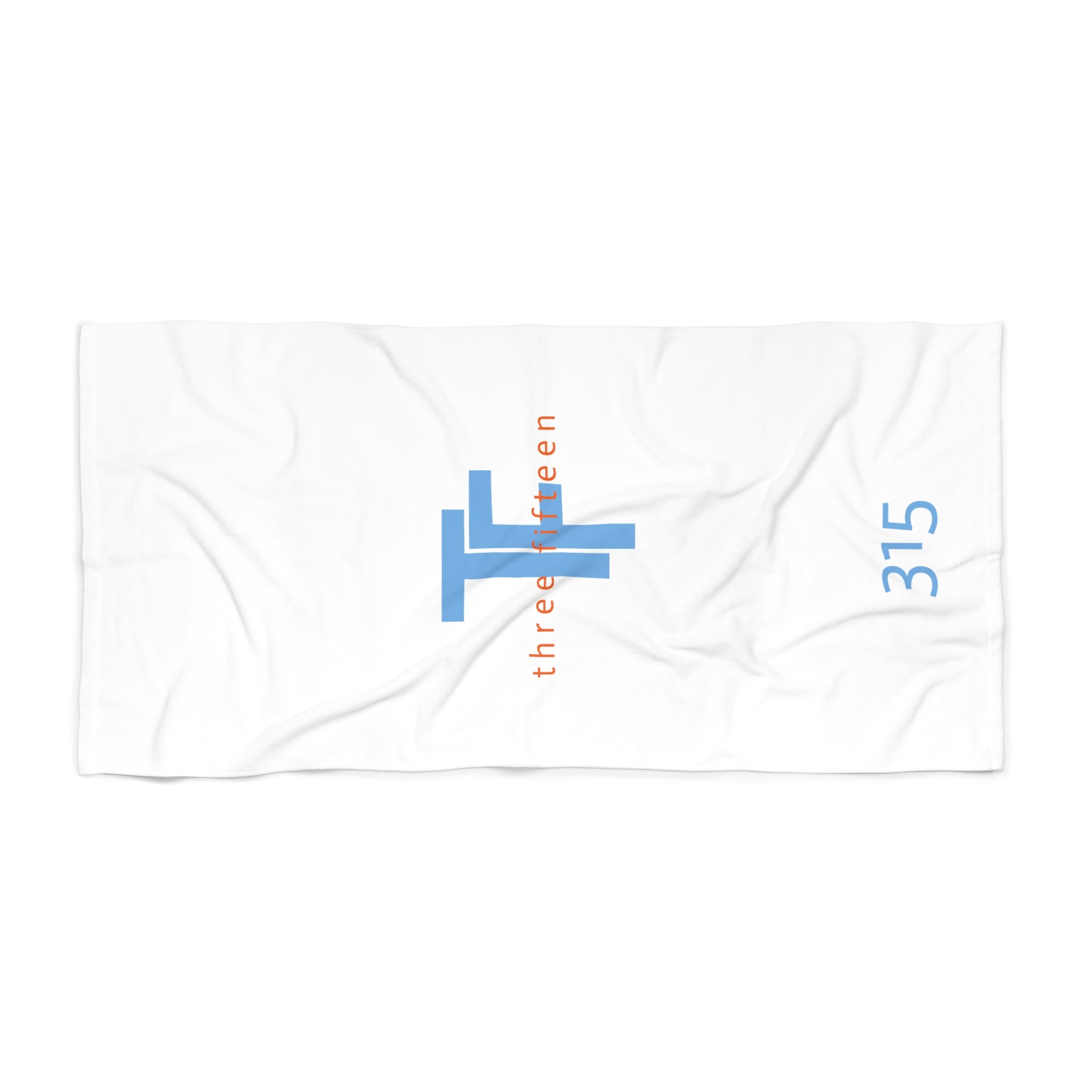 37 - Beach Towel — 315 Three Fifteen Beach Towel (Turquoise)