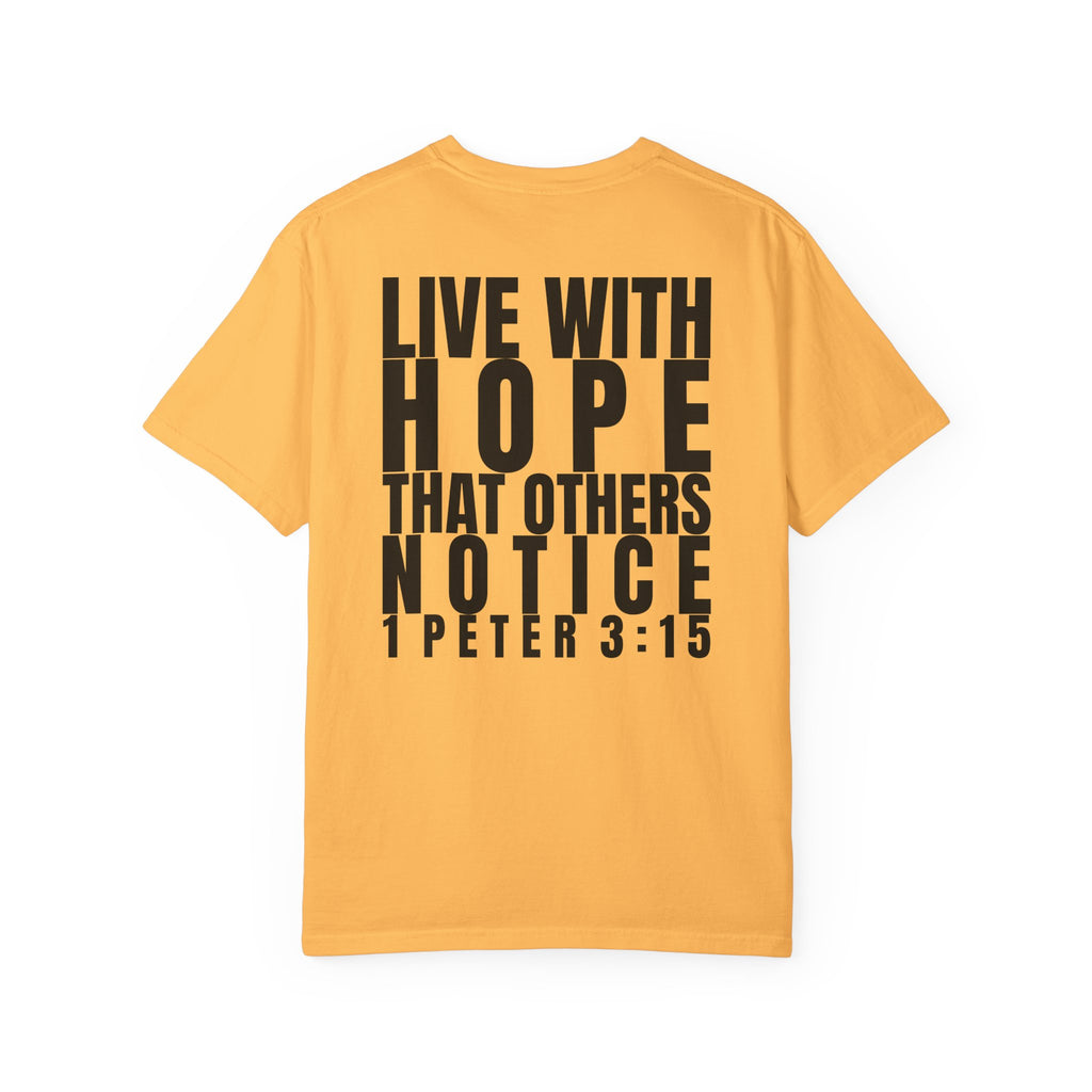 315 Multi Colors 315   “Live with Hope” Graphic T-Shirt