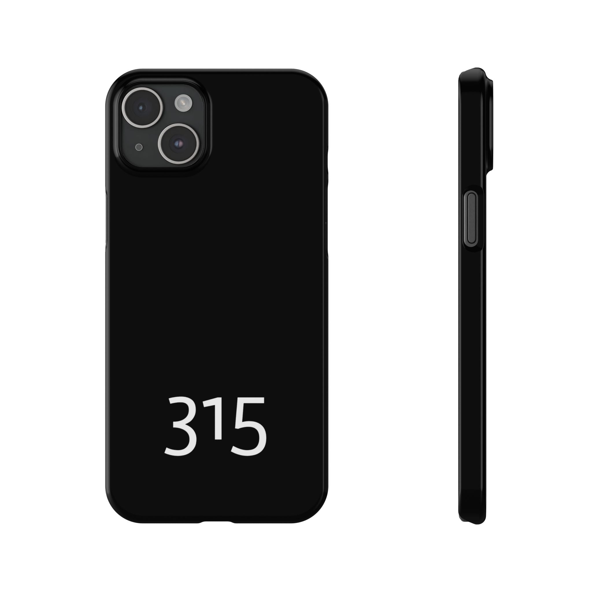 36 - Phone case 315 Slim Phone Case — Motivational Black Protective Cover