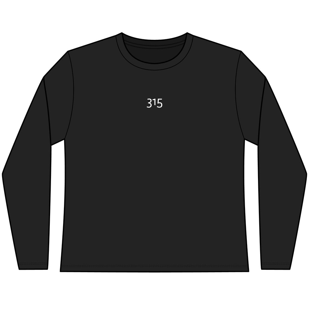 Multi Color Women’s Cozy Long Sleeve Tee with Number 315 for Casual Days