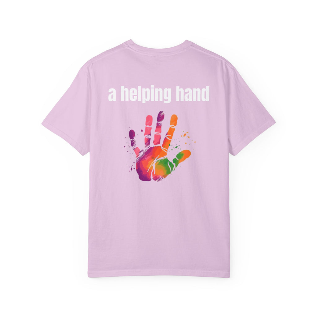Multi Colors 315  “A Helping Hand” Graphic T-Shirt