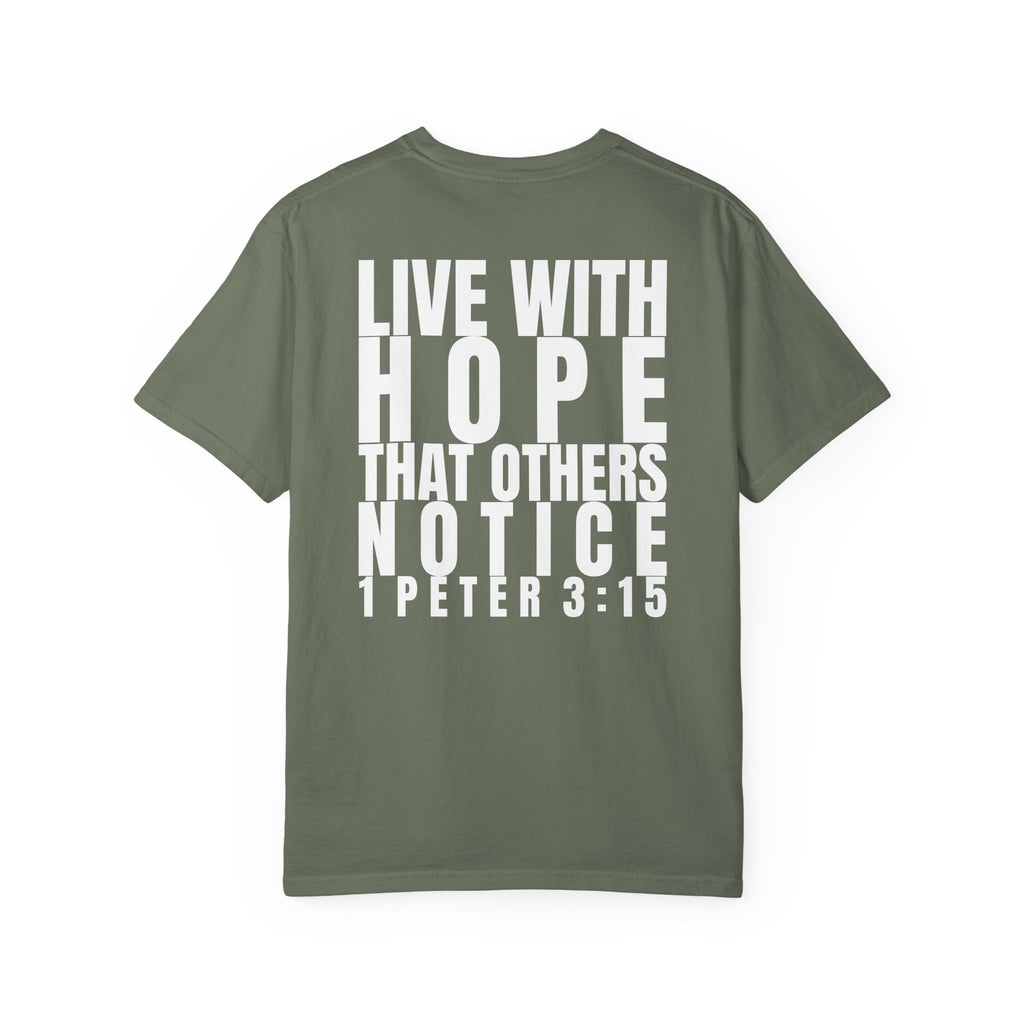 315 Multi Colors 315   “Live with Hope” Graphic T-Shirt