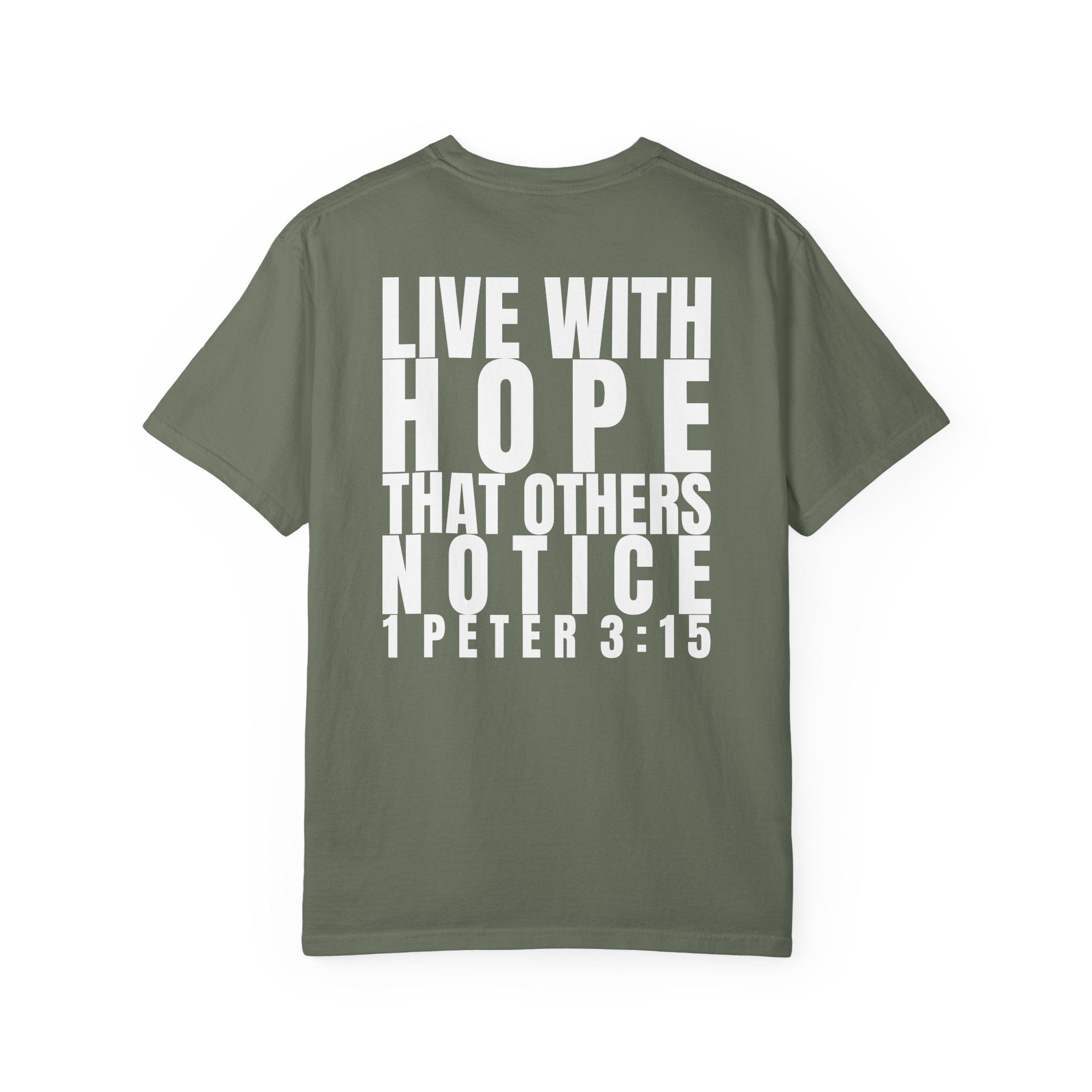 315 Multi Colors 315   “Live with Hope” Graphic T-Shirt