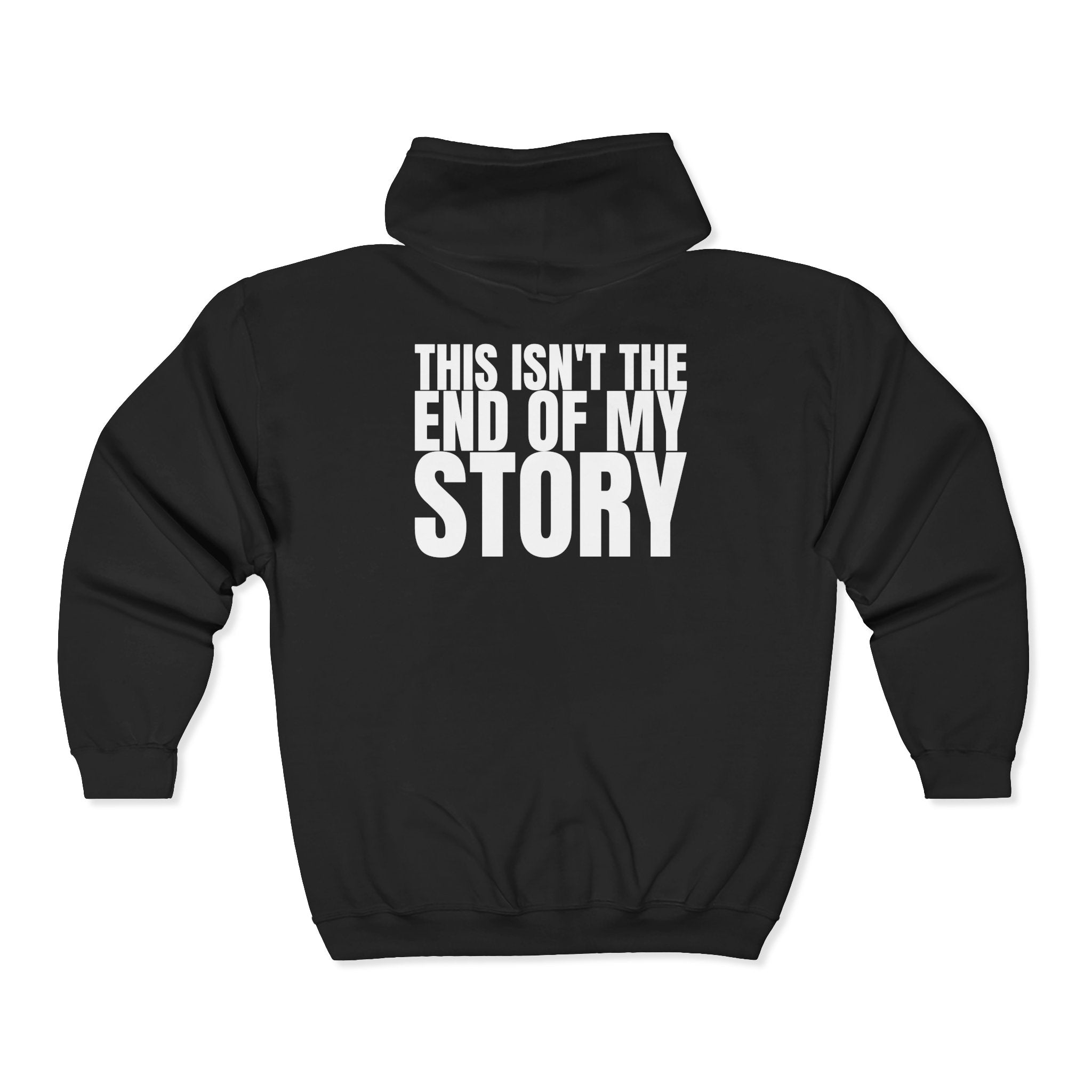 Multi Color Inspirational Quote Full Zip Hoodie