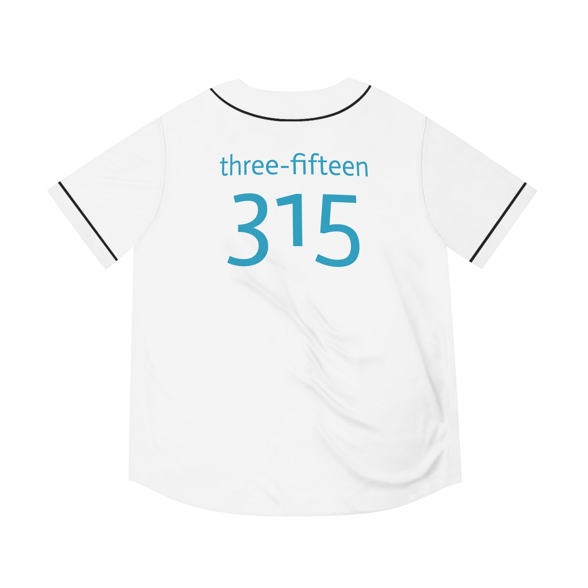 Three-Fifteen Stylish Men's Baseball Jersey with Custom Number 315