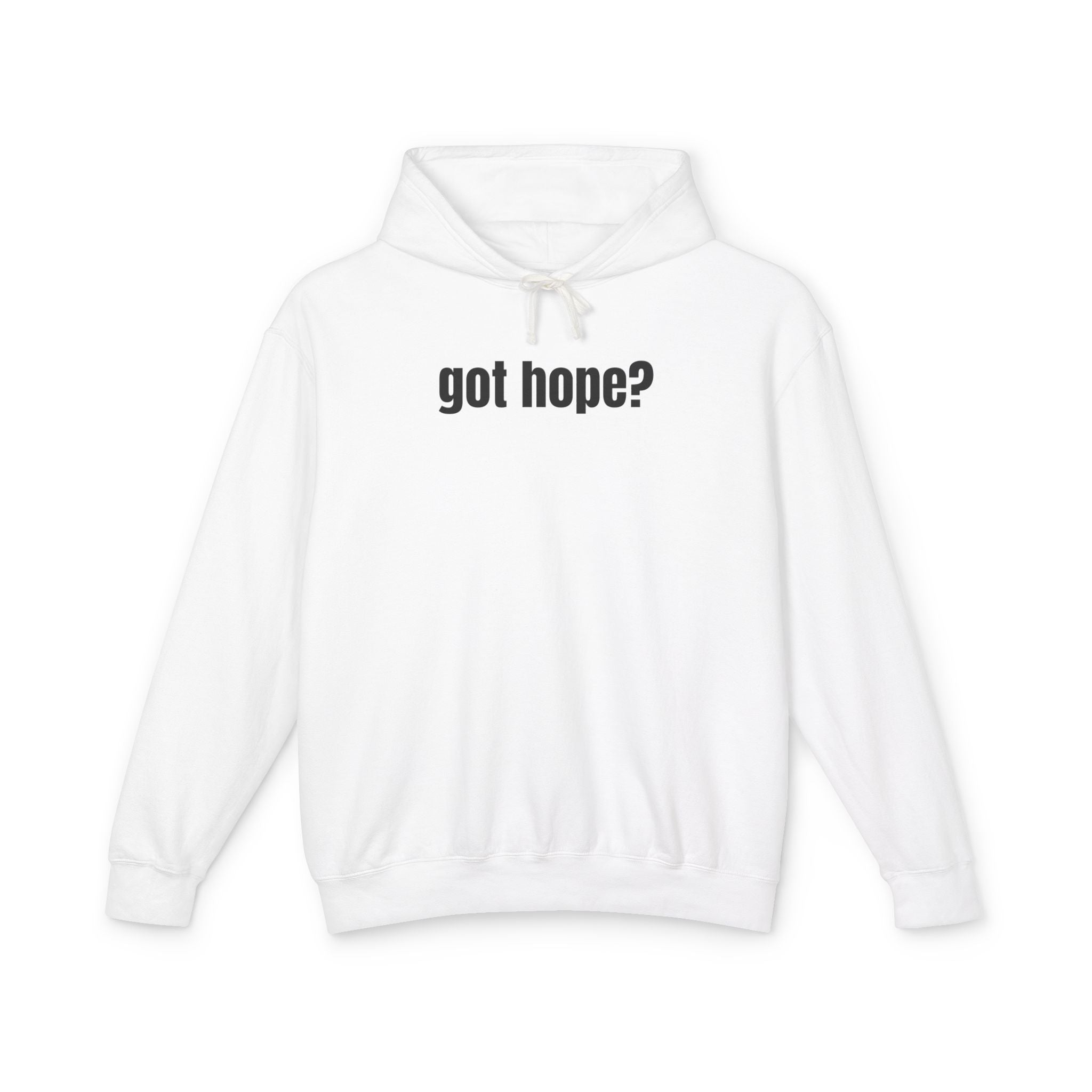 16 - Got Hope? Hoodie — Comfort Colors Minimalist Inspirational Pullover