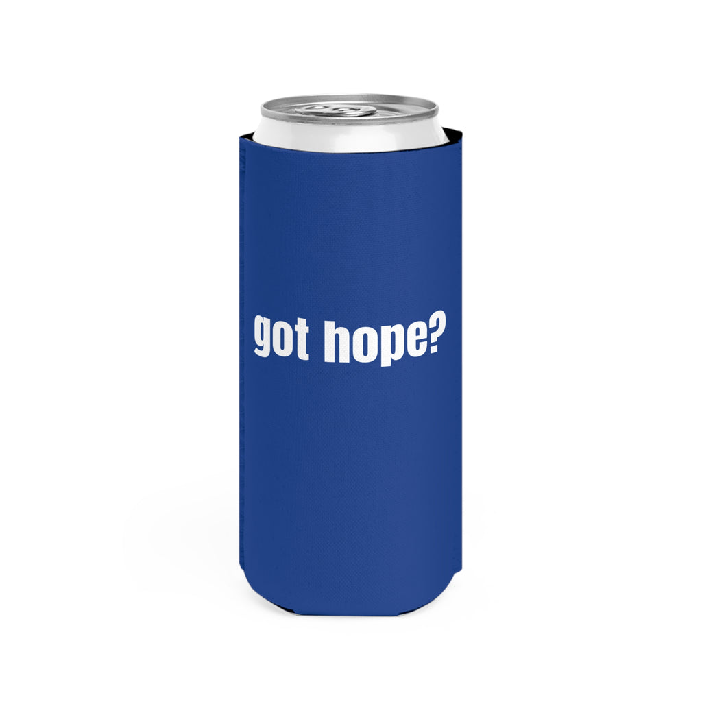 Slim Can Cooler – Blue with "315" Slim Can Koozie