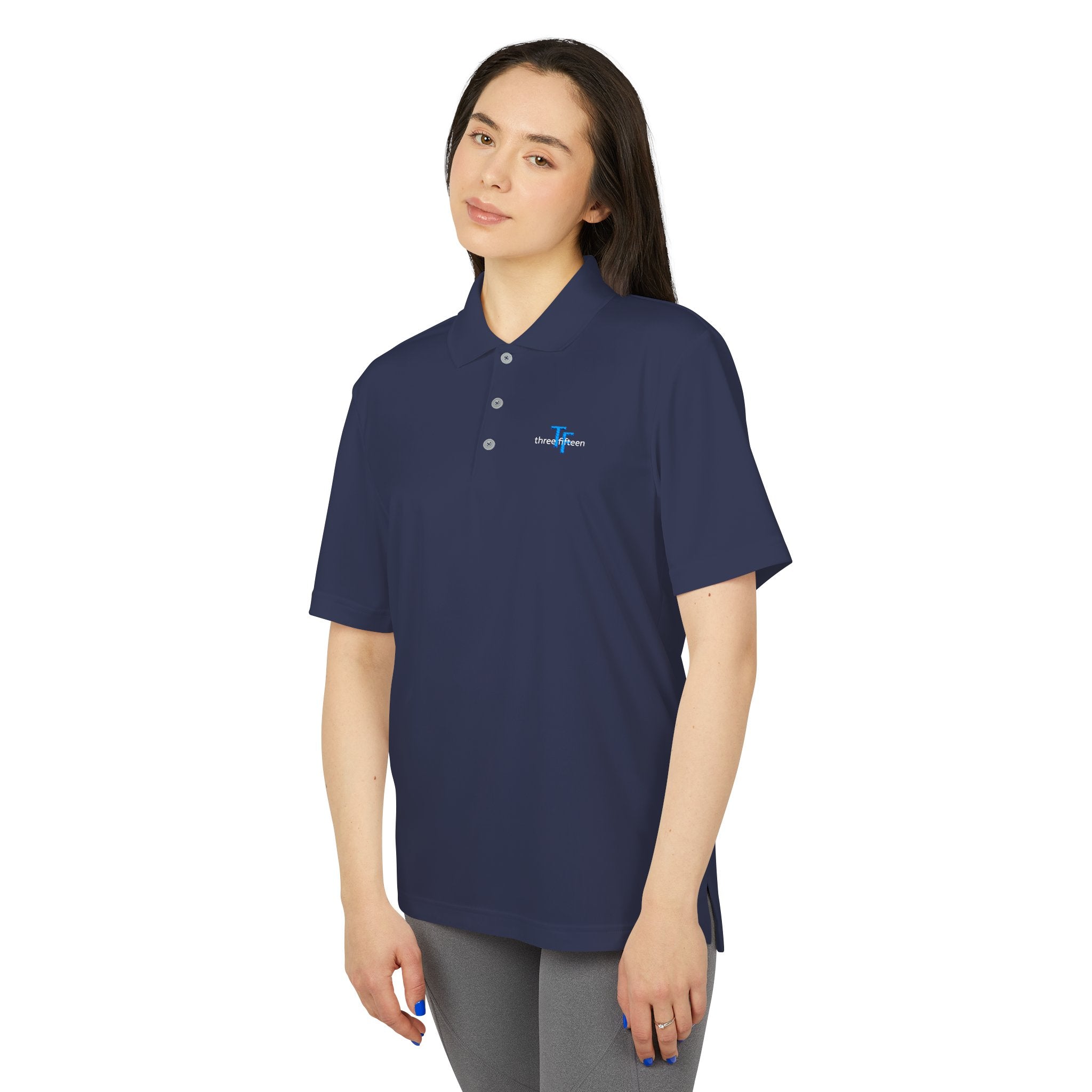 114 - Embroidered Multi Colors Adidas Performance Polo Shirt with Small Blue 'TF' Chest Logo – Golf & Corporate Teamwear