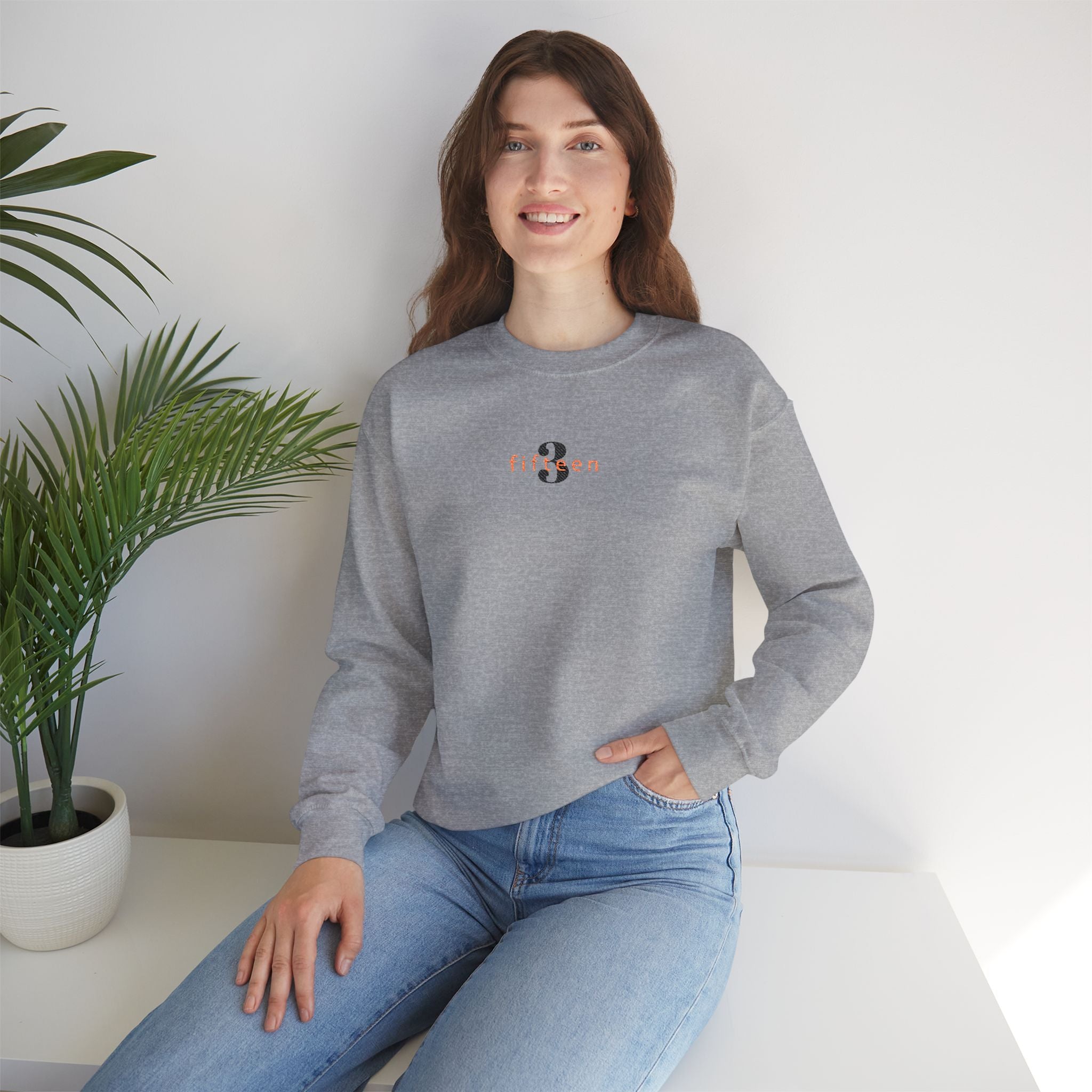 15 - Embroidered 3 Fifteen Crewneck Sweatshirt