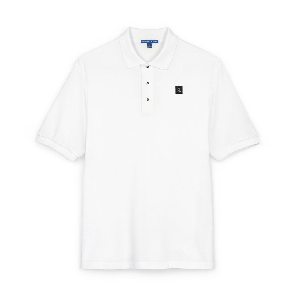 Embroidered “Outcome Leadership” Minimalist Lion Crest Polo Shirt