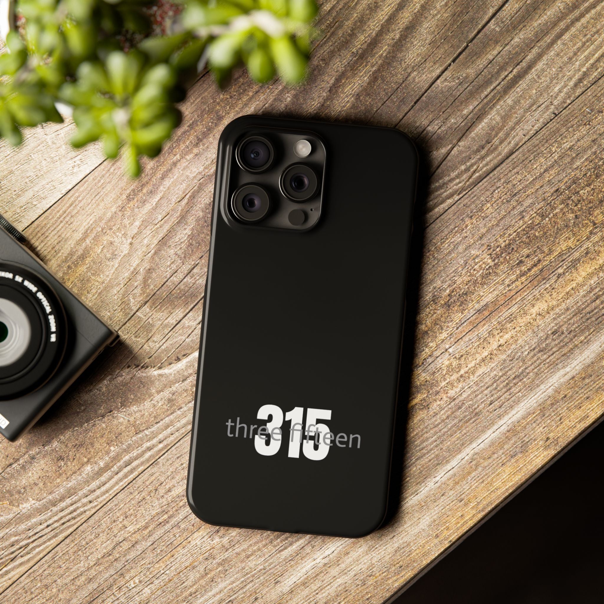 Copy of 36 - Phone case 315 Slim Phone Case — Motivational Black Protective Cover