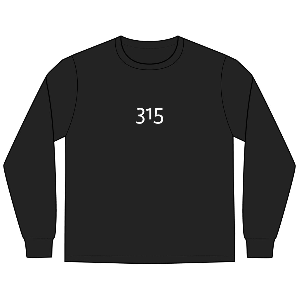 Multi Color Men's Long Sleeve Tee - Stylish Comfort with '315' Design