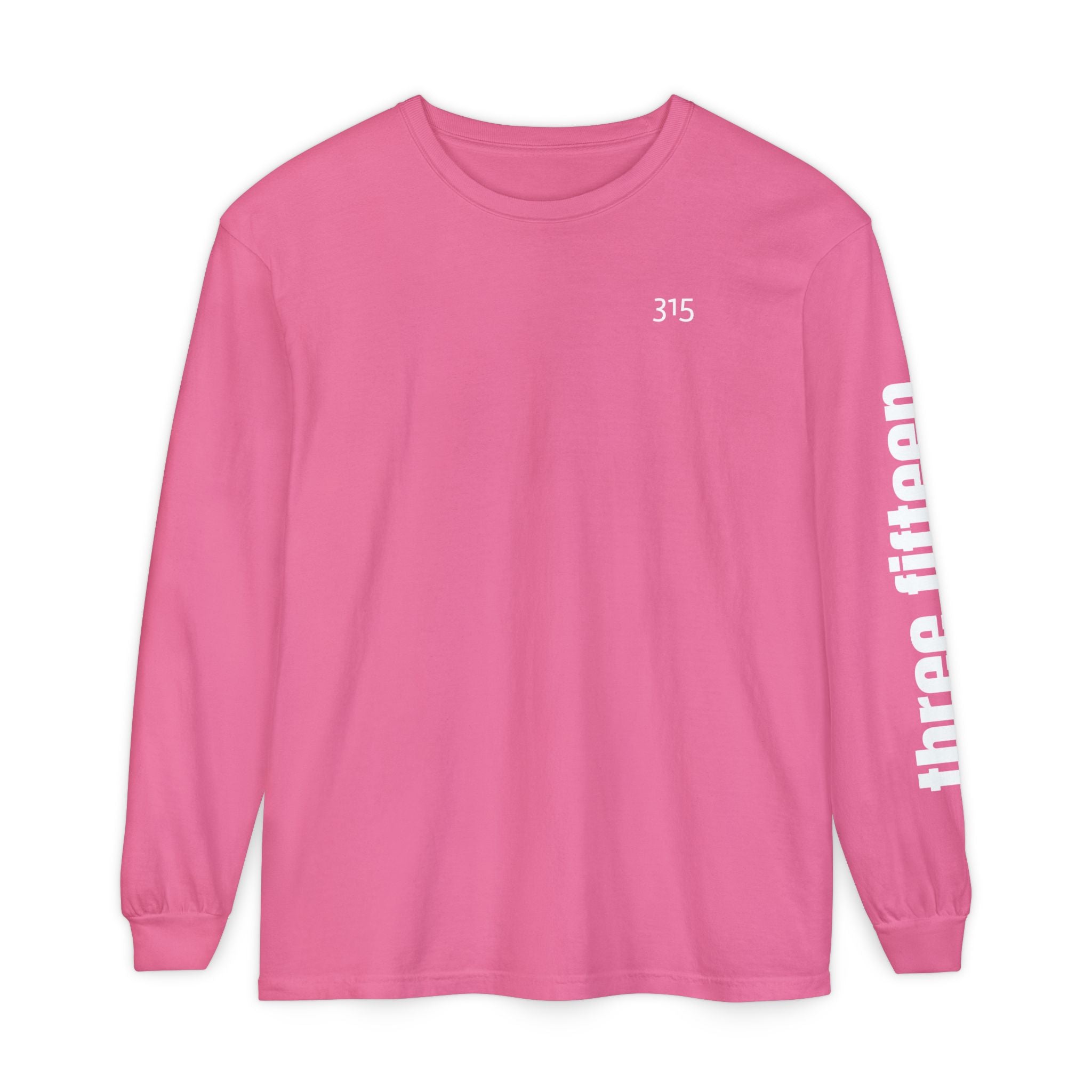 12 - 315 Three Fifteen Multi Color Unisex Long Sleeve T-Shirt - Inspirational Casual Wear