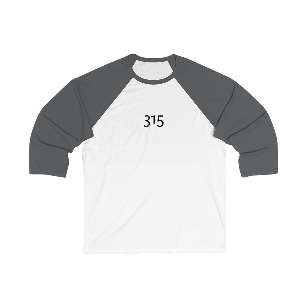 Unisex Baseball Tee with 315 Design - Stylish Athletic Wear for All Occasions