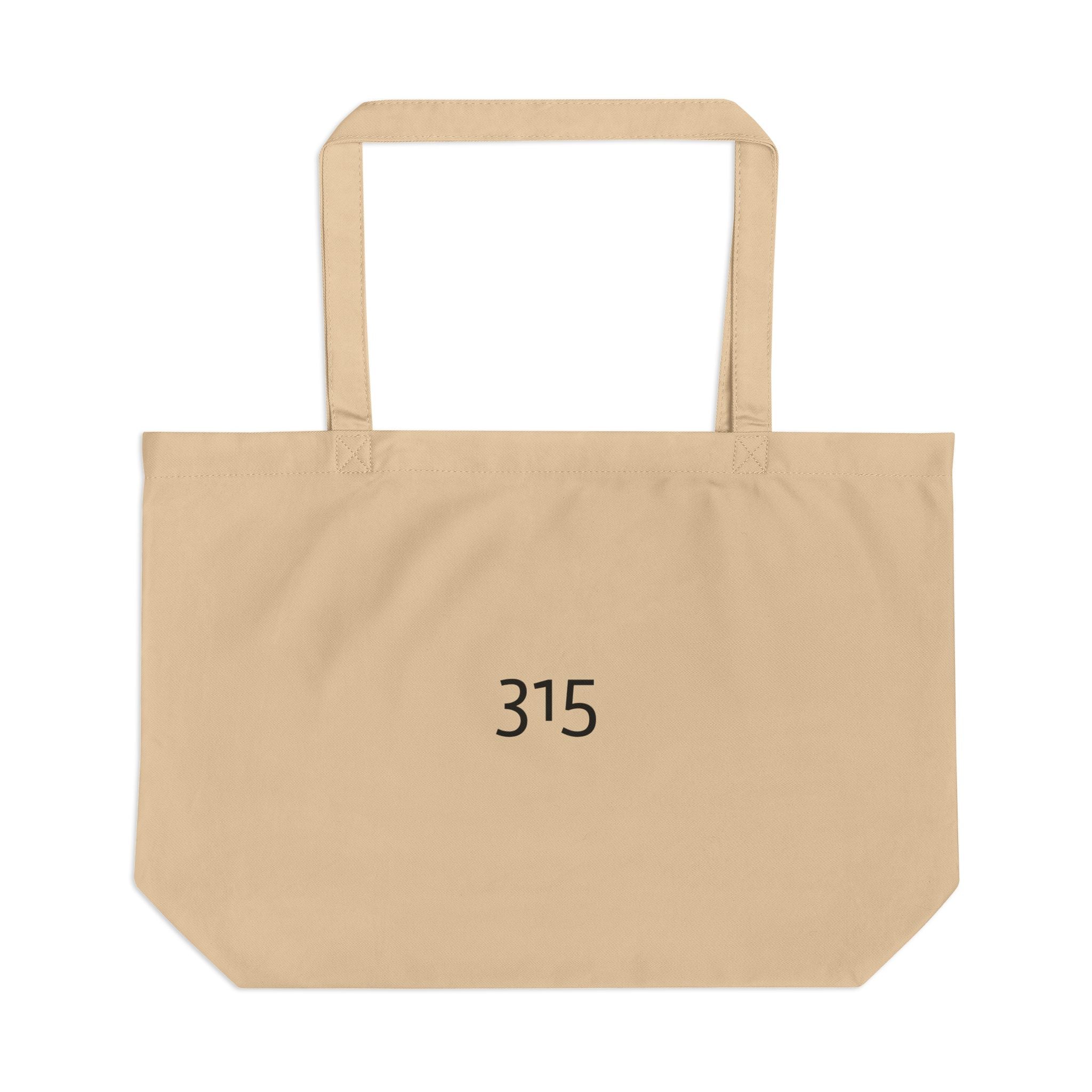 Large Eco-Friendly Tote Bag with Inspirational Quote