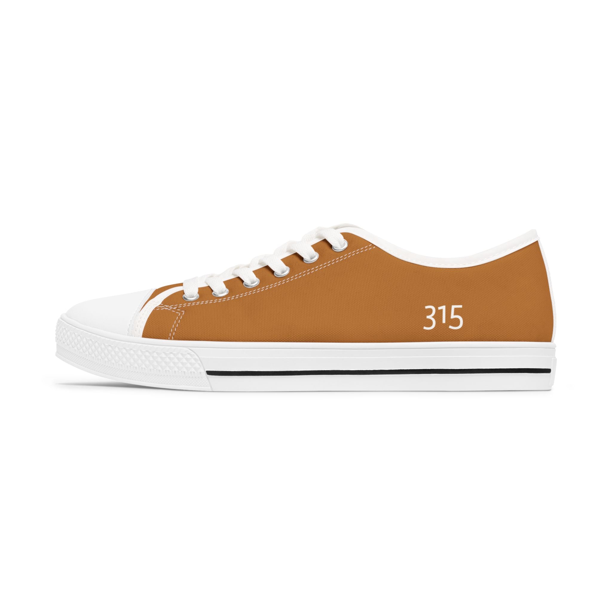 31 - Women's Low Top Sneakers TF — Minimal Grey Canvas Shoes with '315' Side Print