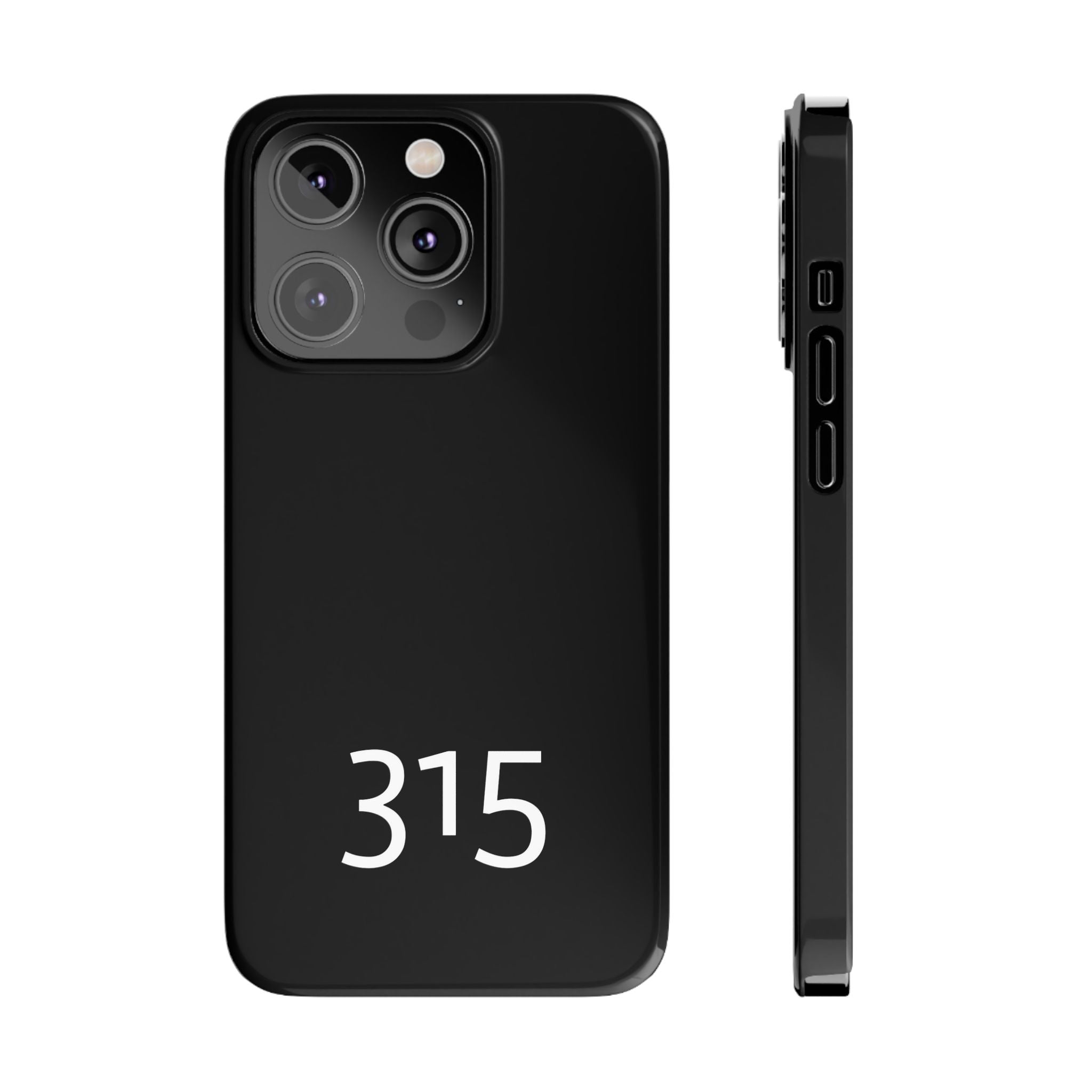 36 - Phone case 315 Slim Phone Case — Motivational Black Protective Cover