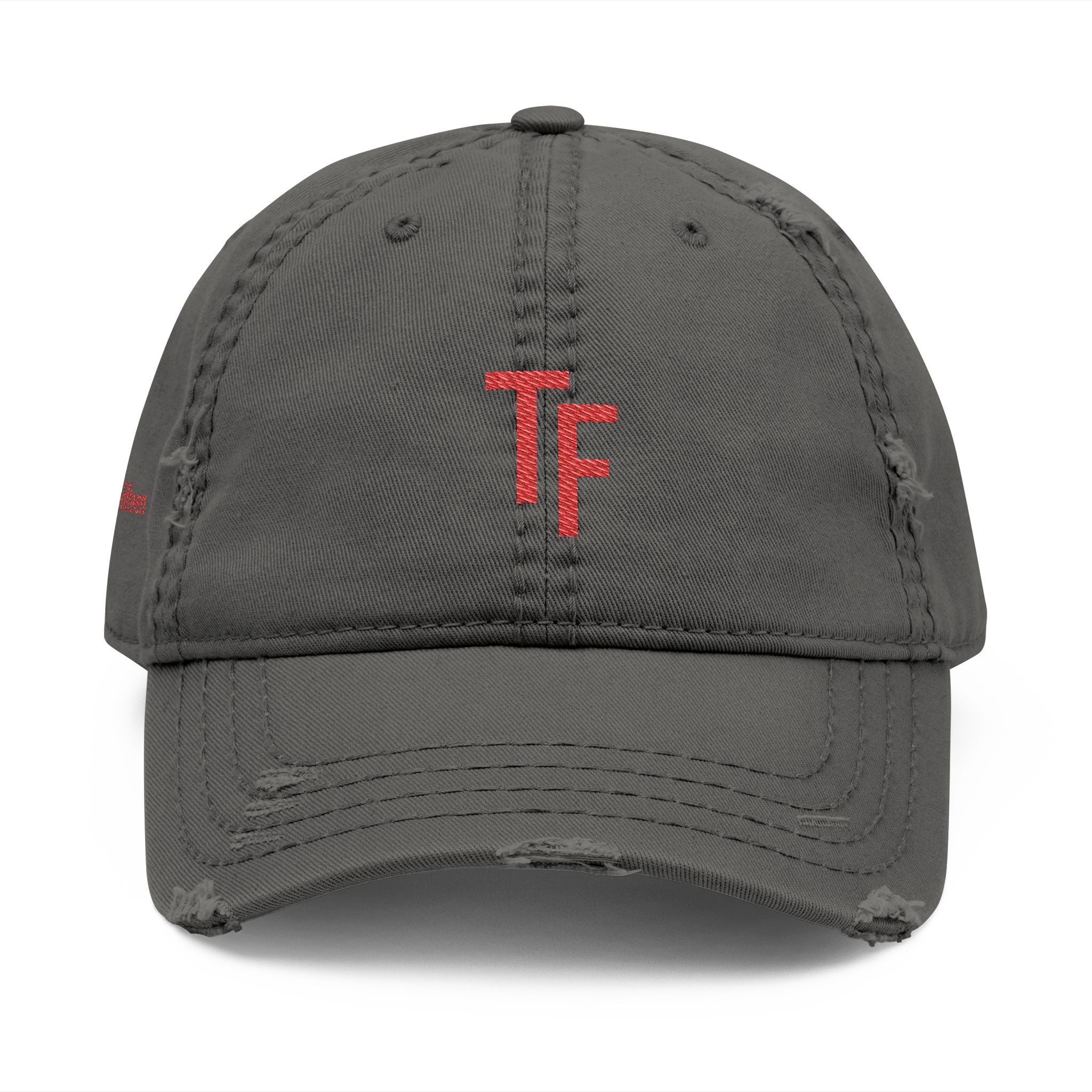 3 - Hat Distressed Embroidered TF Three Fifteen Dad Hat - Casual Chic Accessory