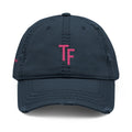 3 - Hat Distressed Embroidered TF Three Fifteen Dad Hat - Casual Chic Accessory