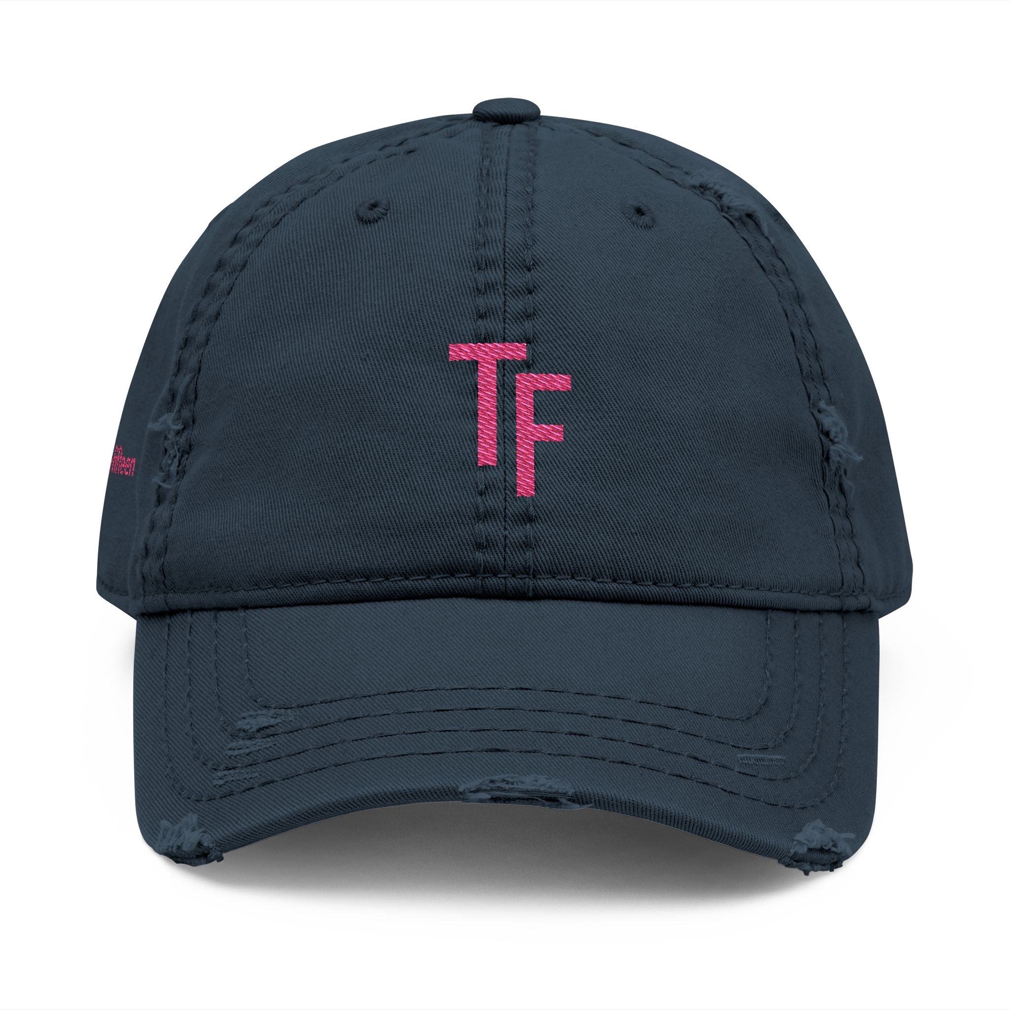 3 - Hat Distressed Embroidered TF Three Fifteen Dad Hat - Casual Chic Accessory