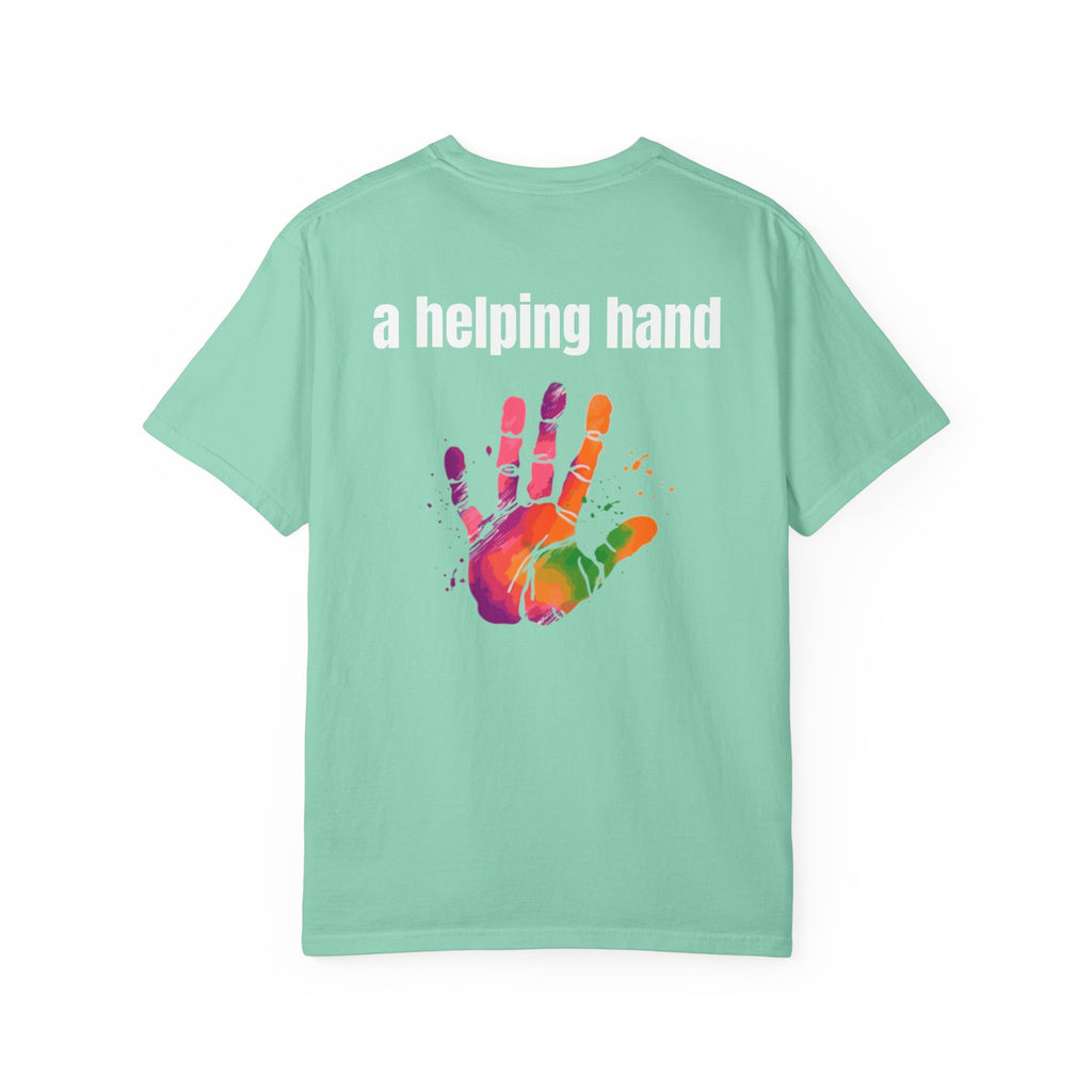 Multi Colors 315  “A Helping Hand” Graphic T-Shirt