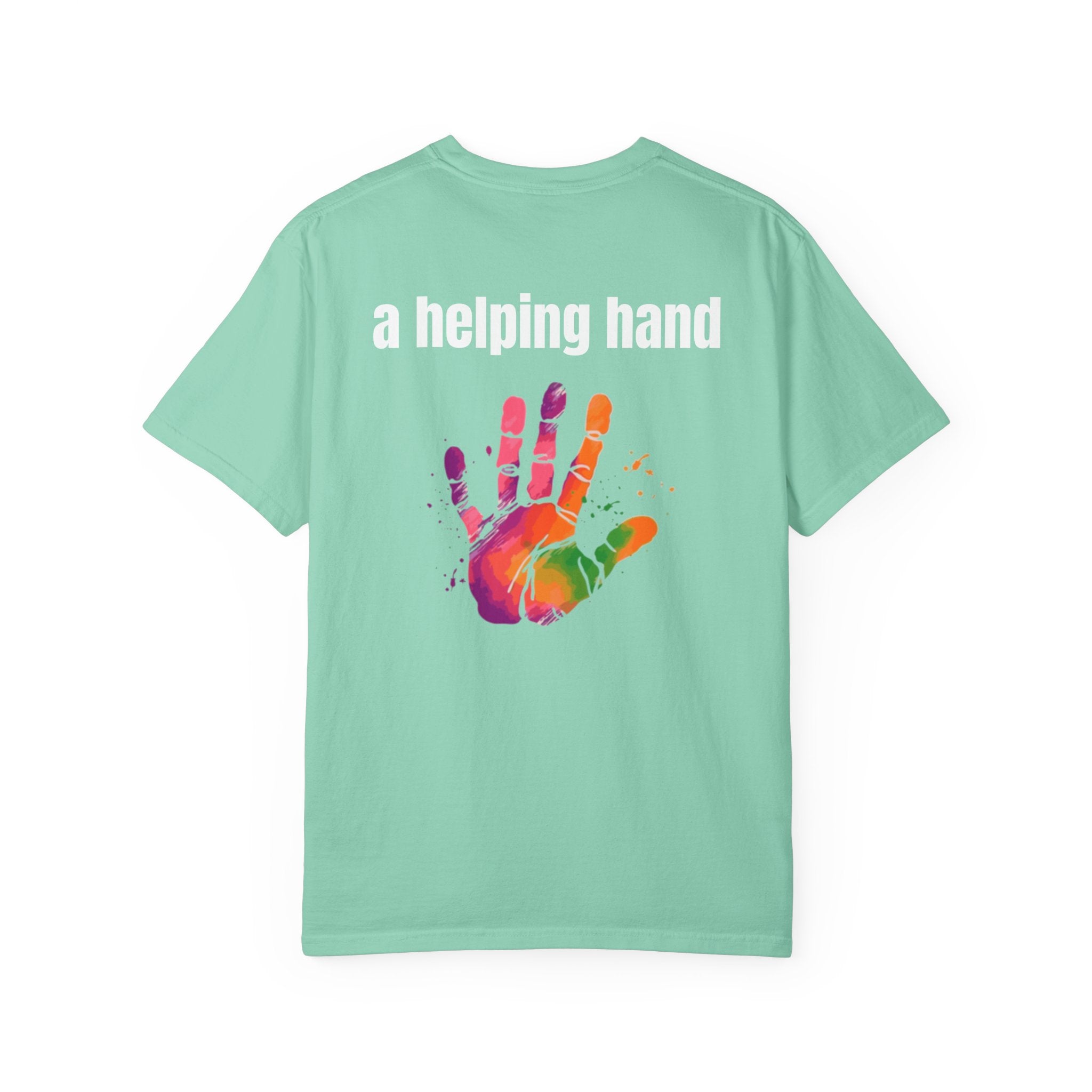Multi Colors 315  “A Helping Hand” Graphic T-Shirt
