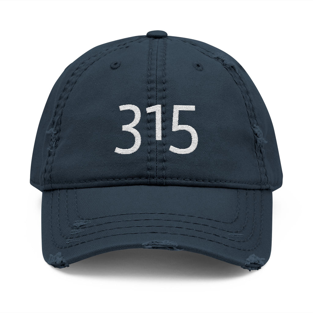 3 - Hat Distressed Embroidered TF Three Fifteen Dad Hat - Casual Chic Accessory