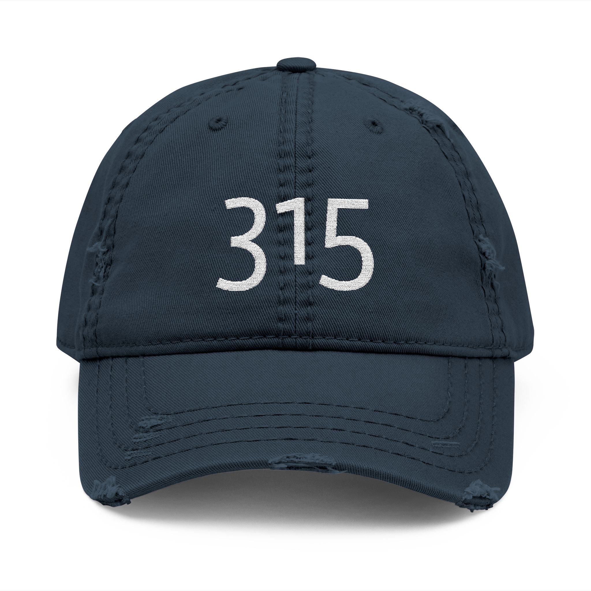 3 - Hat Distressed Embroidered TF Three Fifteen Dad Hat - Casual Chic Accessory