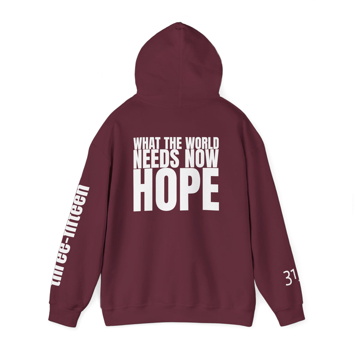 16 - Multi Colors “What the World Needs Now - HOPE”" Inspirational Quote Hoodie - This Isn't The End Of My Story