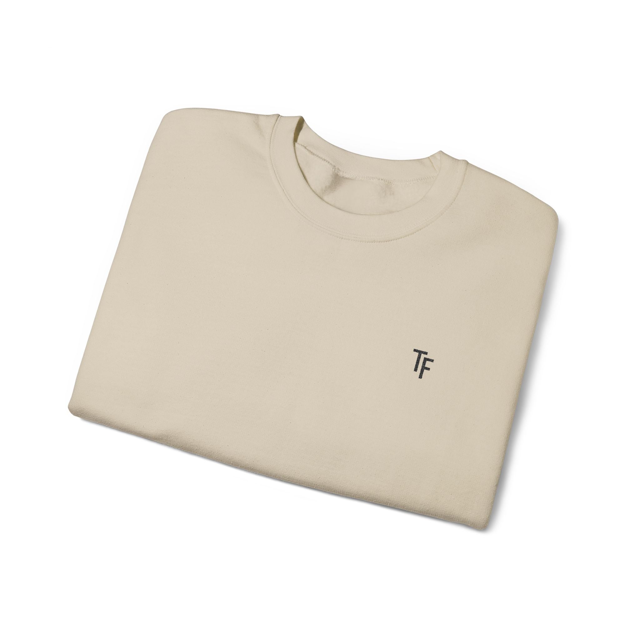 15 - TF Three Fifteen Embroidered Crewneck Sweatshirt — Minimal Graphic Pullover