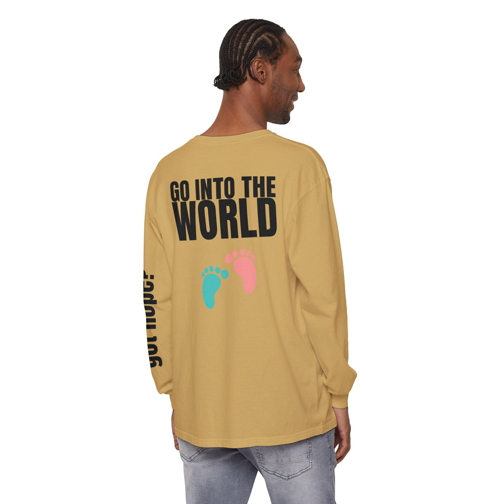 Copy of 315 Go Into the WorldUnisex Long Sleeve T-Shirt - Inspirational Casual Wear