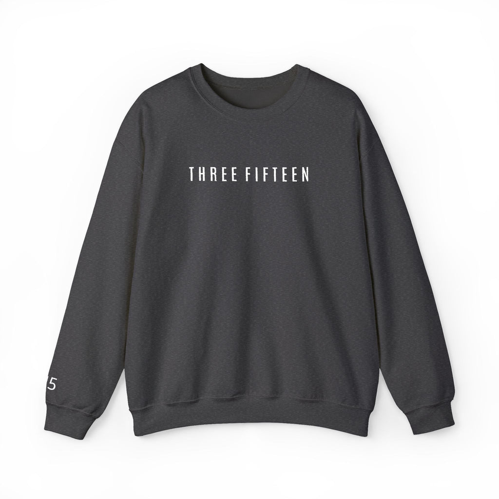 15 - Three Fifteen Embroidered Crewneck Sweatshirt — Minimal Graphic Pullover