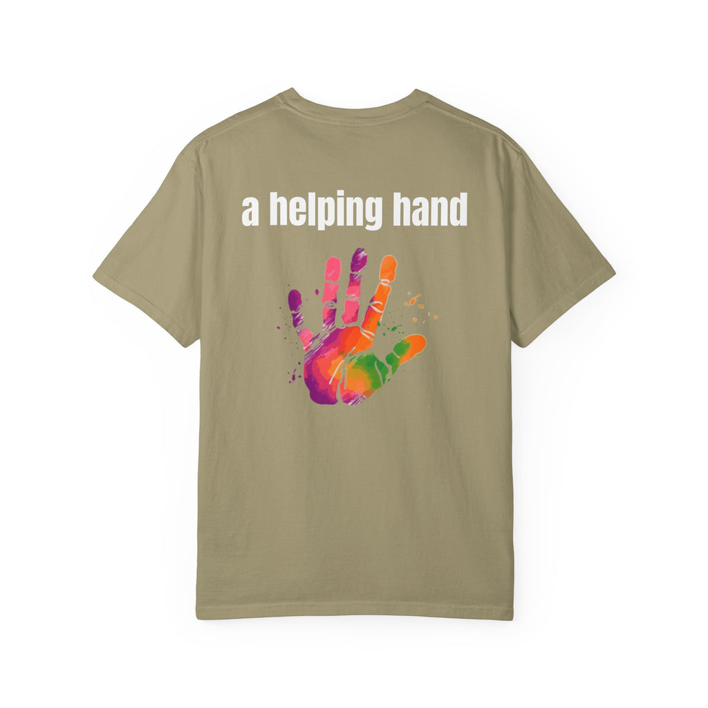 Multi Colors 315  “A Helping Hand” Graphic T-Shirt