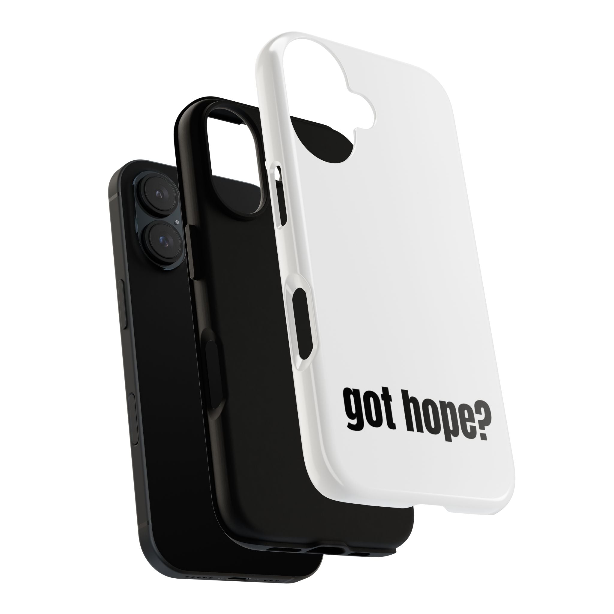 Phone Case — "got hope?" Minimalist Inspirational Protective Cover