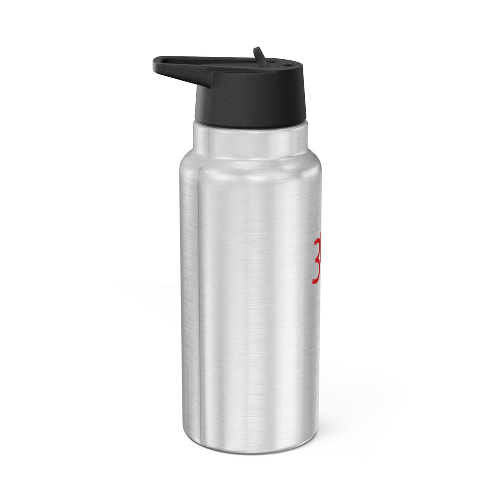 32oz Stainless Water Tumbler — Red “315” Minimalist Sports Bottle